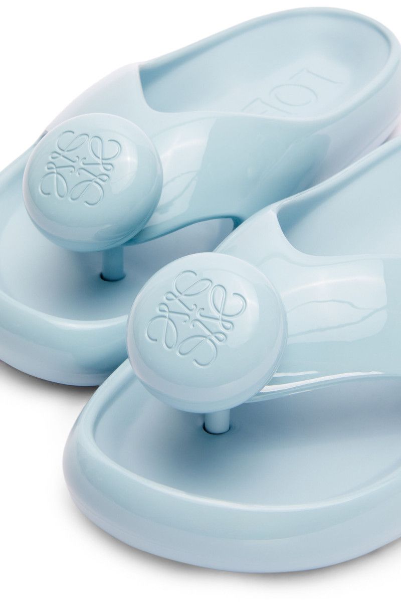 Loewe o1in1g0426 Pebble Thong Slides in Light Blue Size US 9 / IT 39 - 5 Thumbnail