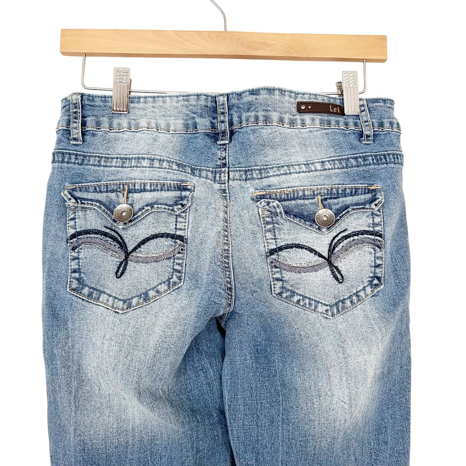 Other Vintage LEI Ashley Low Rise Boot Cut Jeans Sz 9 Size 29" - 4 Thumbnail