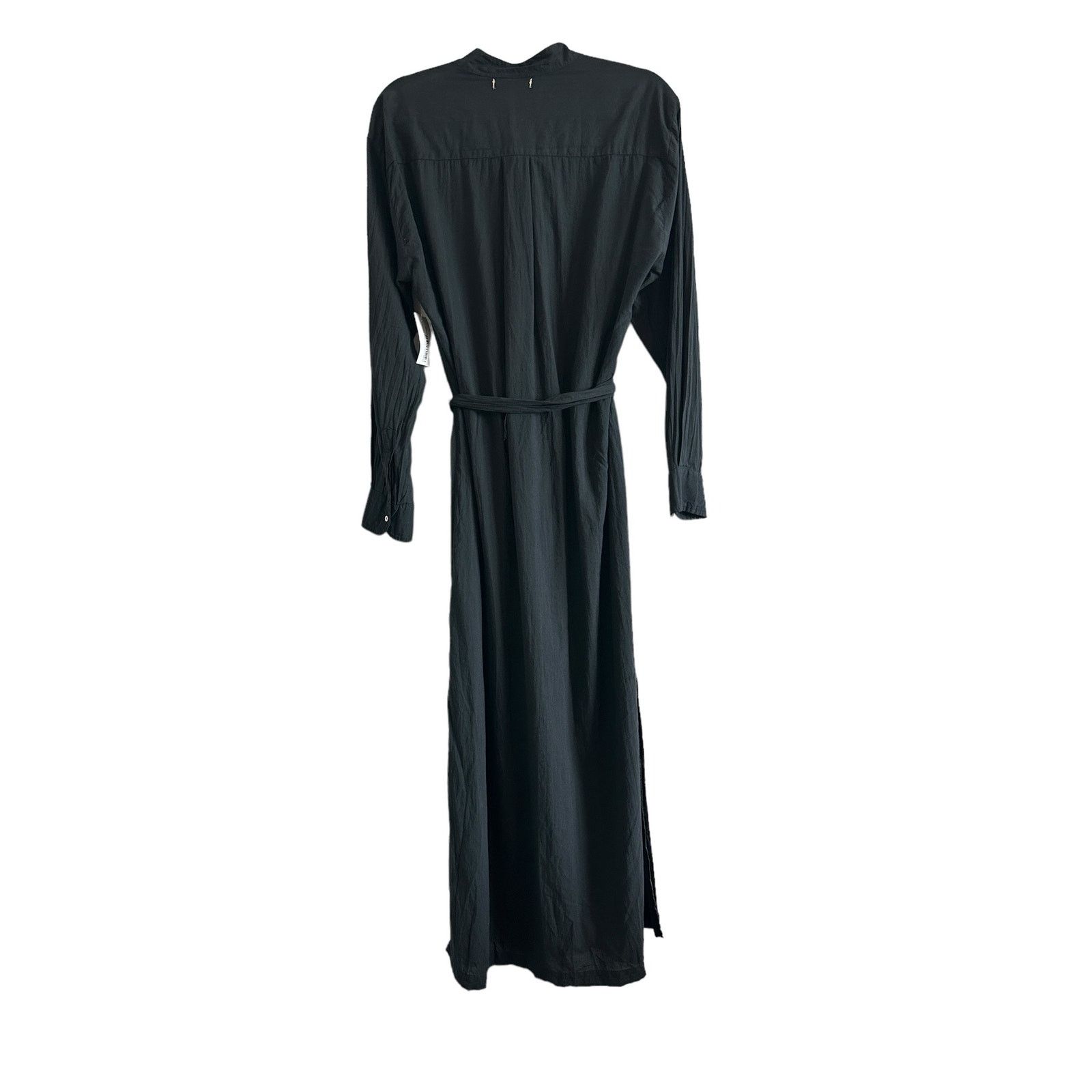 Other Cali Dreaming Medium Black Long Sleeve Button Up Shirt Dress Size M / US 6-8 / IT 42-44 - 9 Thumbnail