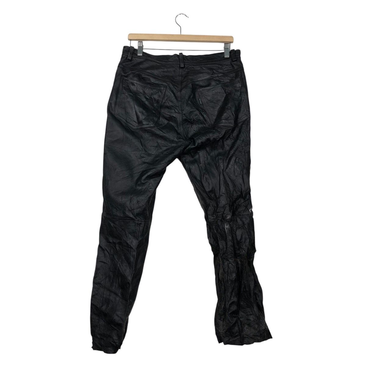 Japanese Brand Vintage Genuine Leather Pants Union Made C'emen IsseyMiyake Size US 34 / EU 50 - 9 Thumbnail