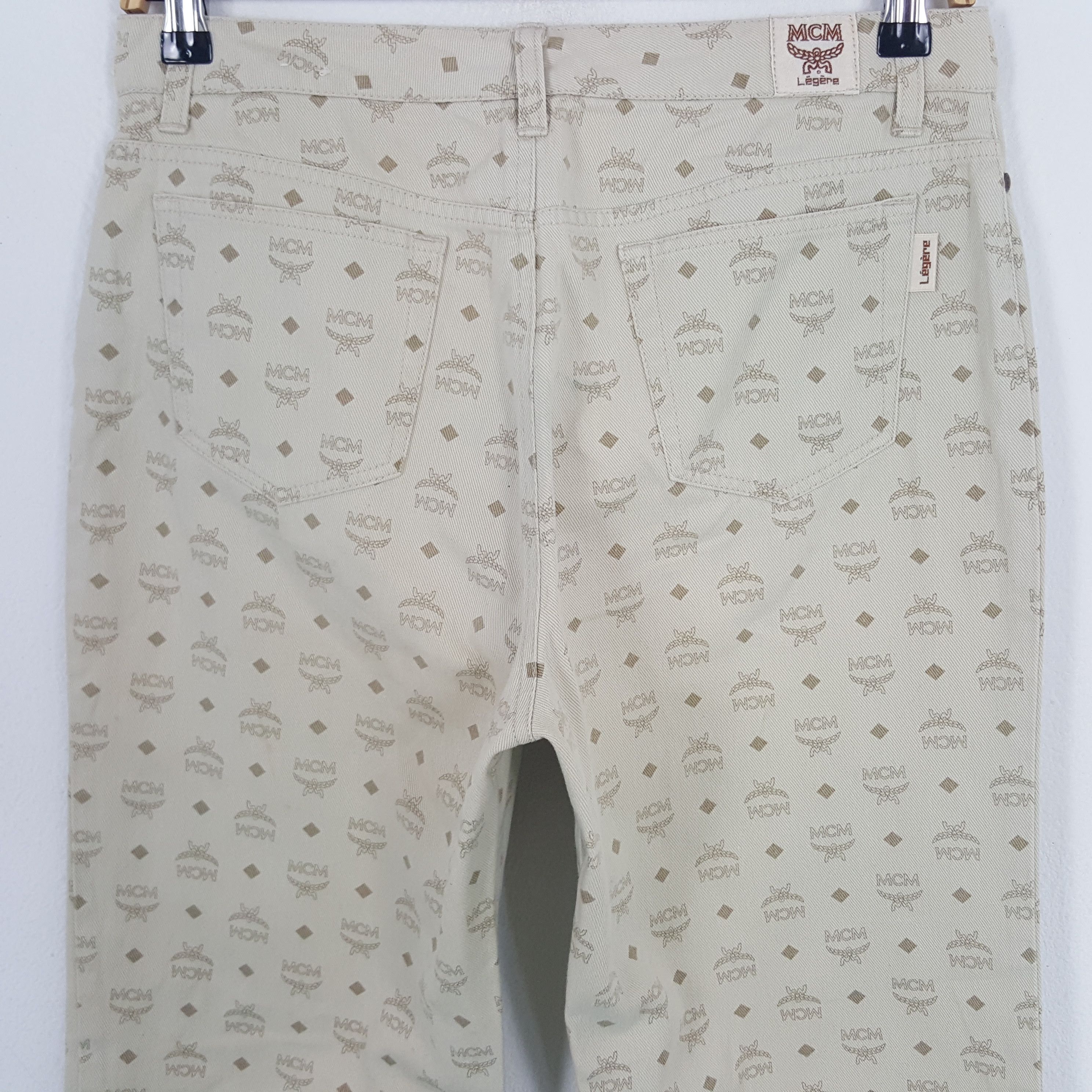 MCM × Vintage Vintage MCM Legere Designer Brand Monogram Pants Size US 29 - 5 Thumbnail