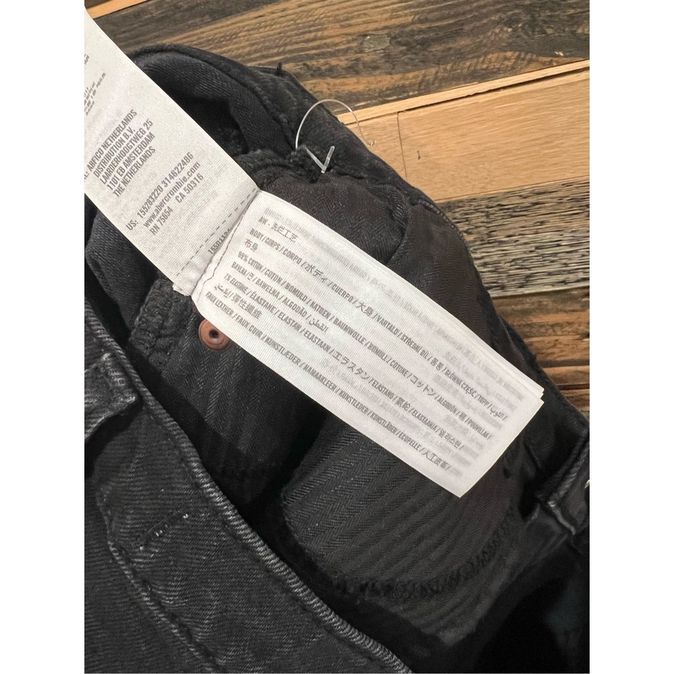 Abercrombie & Fitch Abercrombie & Fitch NWT 90s Straight High Rise Jeans Faux Le Size 29" - 5 Thumbnail