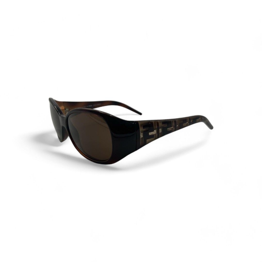 Fendi Fendi - Sunglasses Brown Plastic Monogram FF Size ONE SIZE - 1 Thumbnail