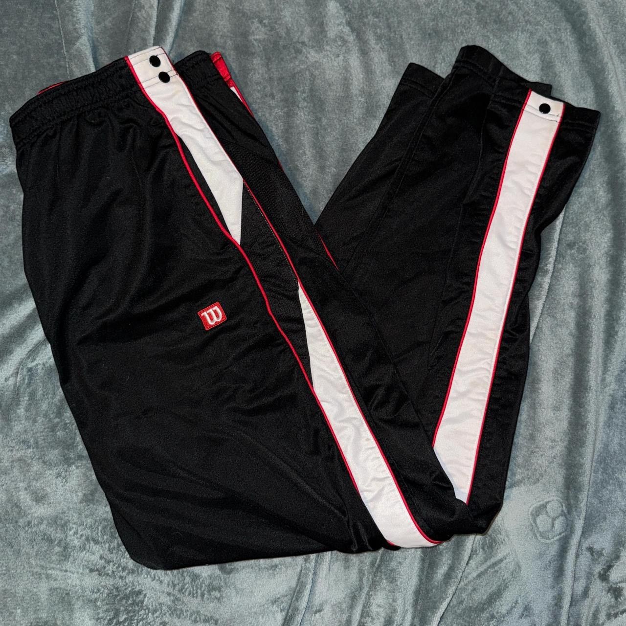 Wilson Vintage Black, white and red tear-away pants Size US 32 / EU 48 - 1 Thumbnail