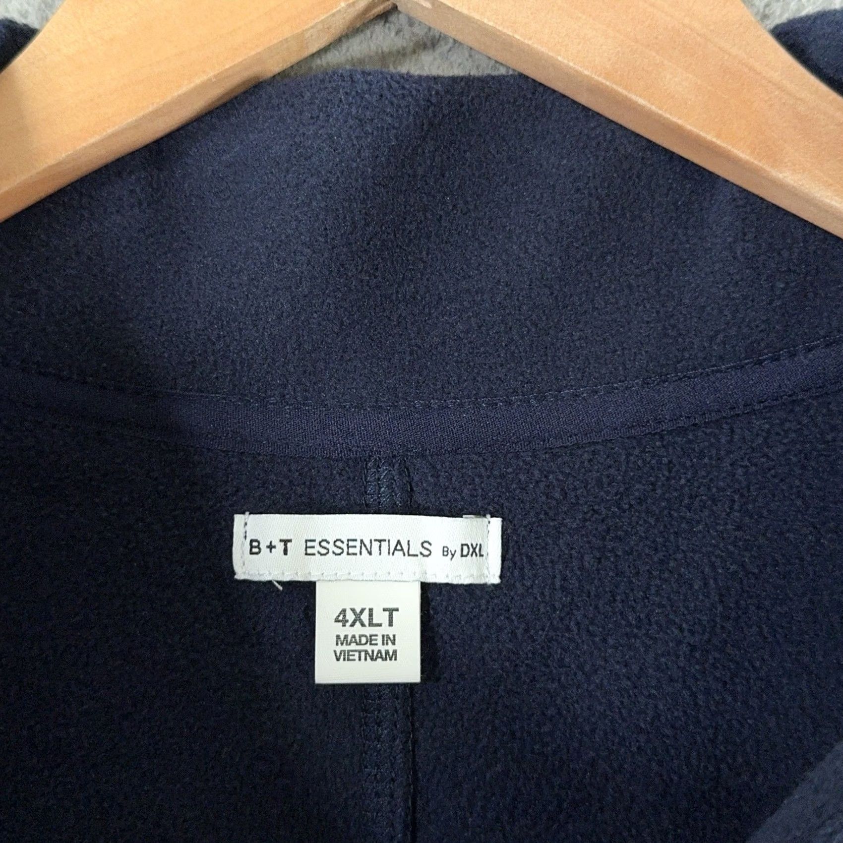 Vintage DXL Vest Mens 4XLT Tall Blue Full Zip Fleece Jacket Size US XXL / EU 58 / 5 - 2 Thumbnail