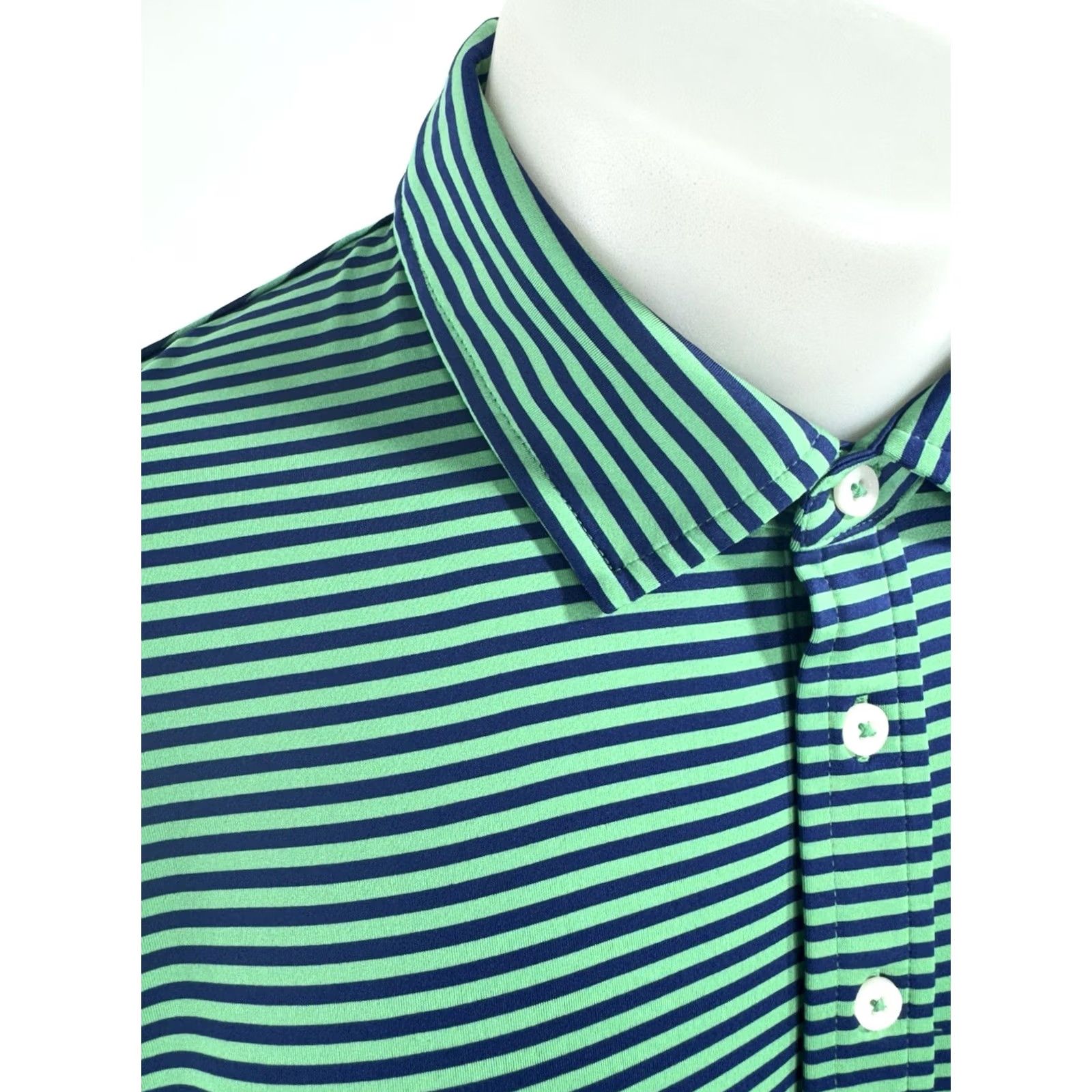 Ralph Lauren Ralph Lauren Polo Golf Shirt Striped UV / Wicking L - RLX RALPH LAUREN - NEW with TAGS - Men’s Polo Shirt Blue / Green Size US L / EU 52-54 / 3 - 2 Thumbnail