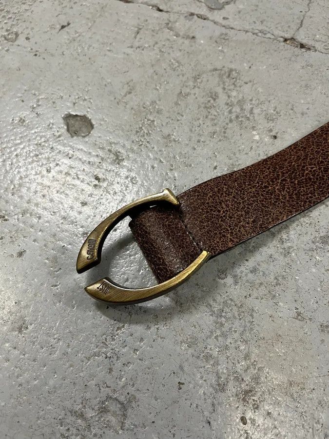 Designer × Just Cavalli × Vintage SS2004 Cavalli Brown Leather Belt Size ONE SIZE - 6 Thumbnail