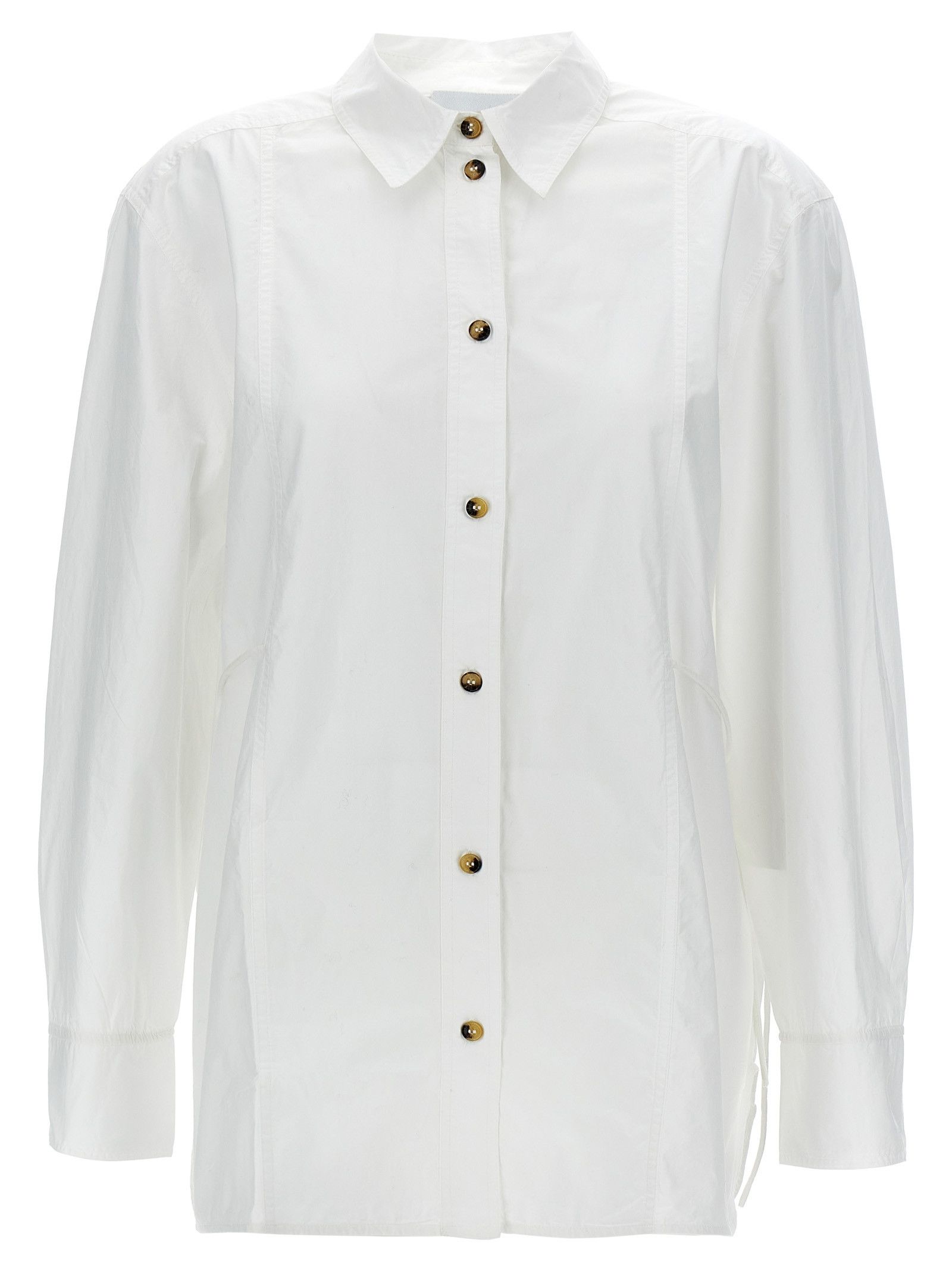 Ganni Lace-Up Shirt Size S / US 4 / IT 40 - 1 Thumbnail