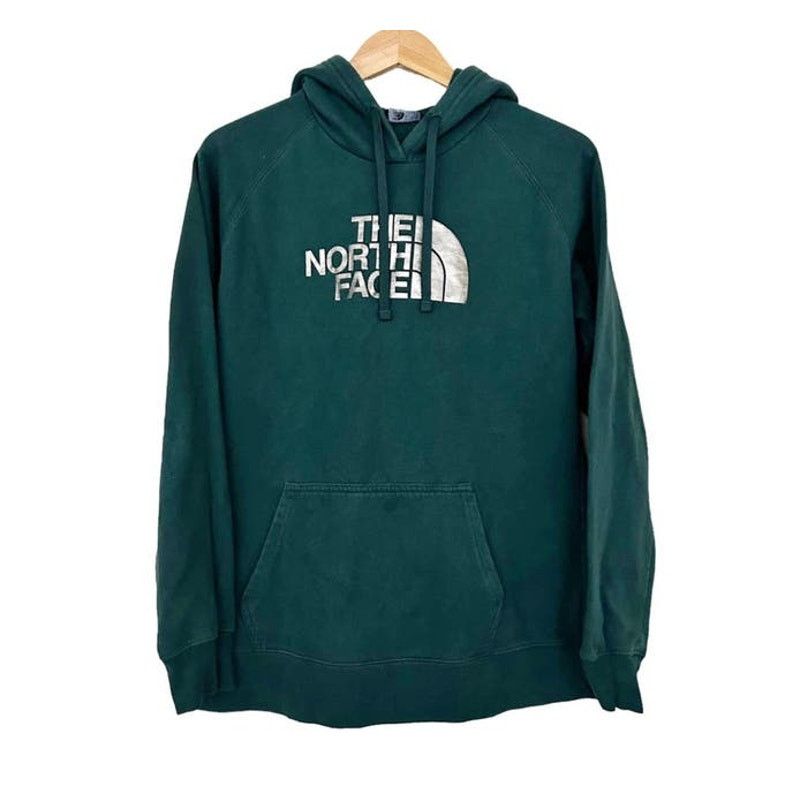 The North Face The North Face Green Gold Spell Out Hoodie Sz L Size L / US 10 / IT 46 - 6 Thumbnail