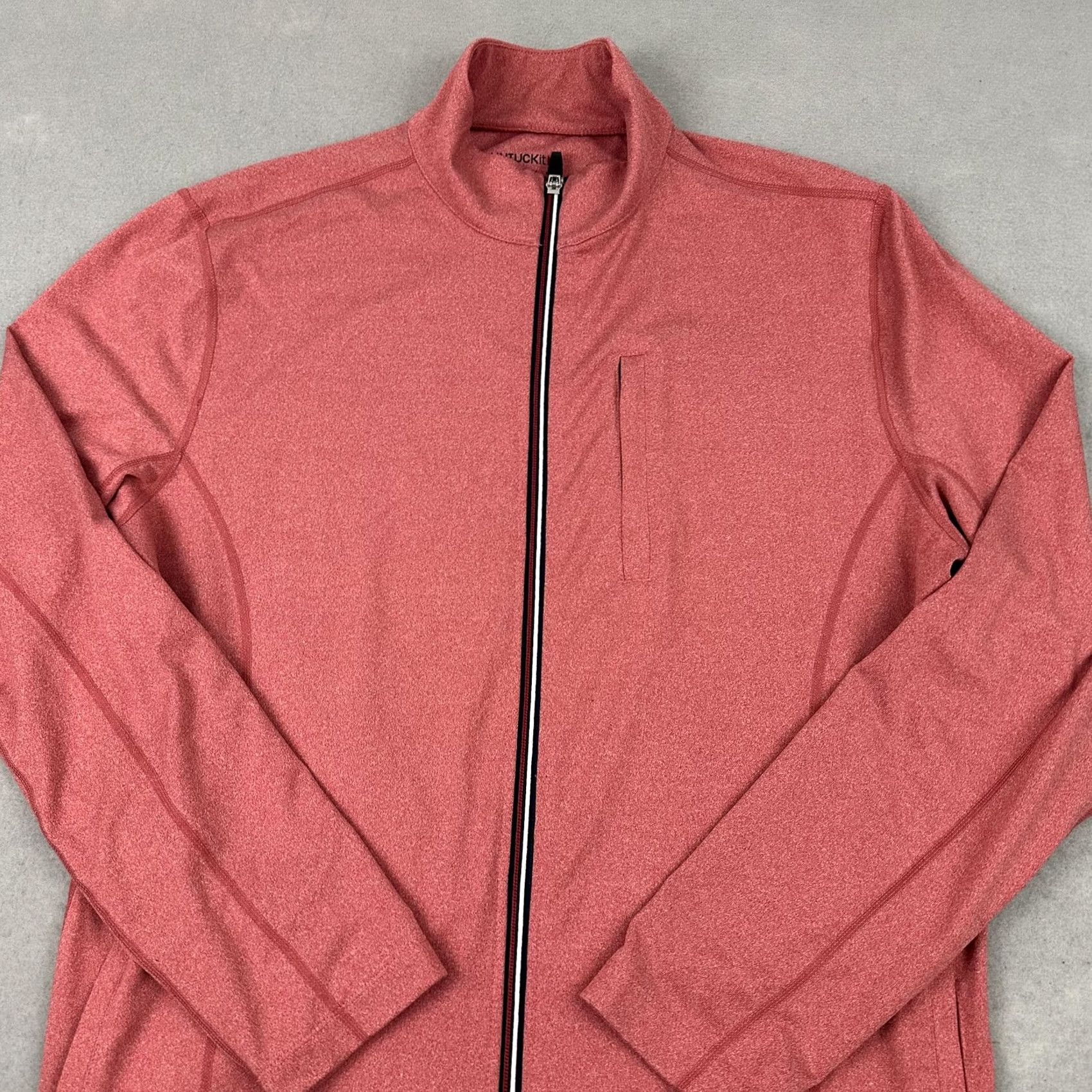 UNTUCKit UNTUCKit Jacket Men Medium Red Full Zip Athletic Stretch Performance Layer M Size US M / EU 48-50 / 2 - 2 Thumbnail