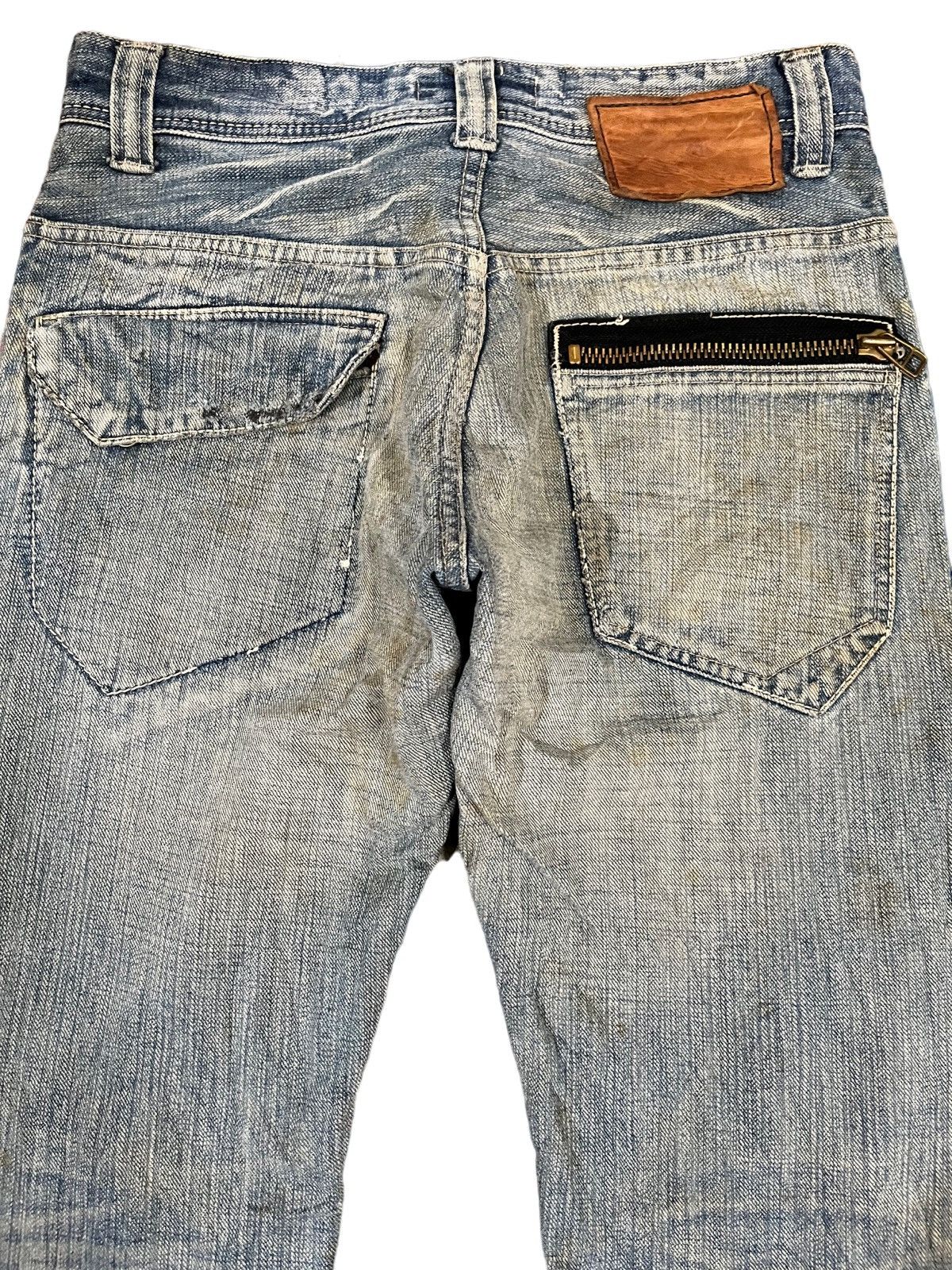 Johnbull Johnbull Kojima Japan Distressed Denim Size US 31 - 9 Thumbnail
