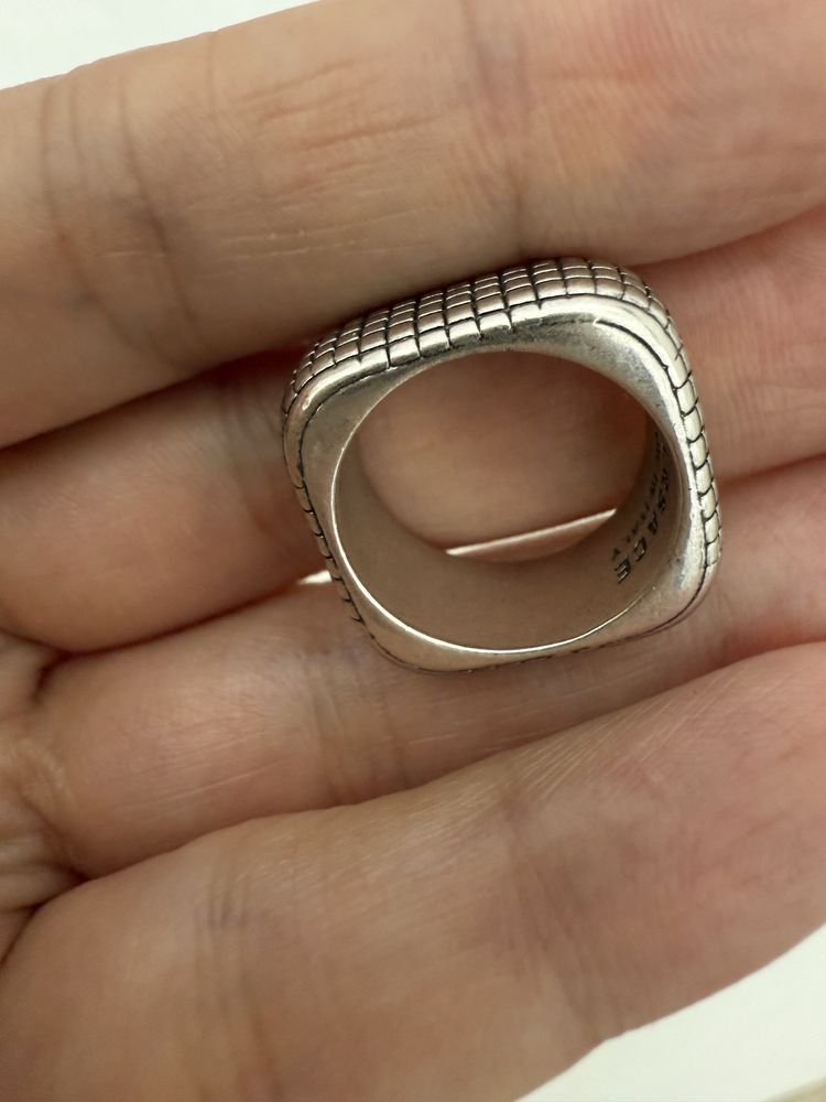 Versace Vintage Versace Silver Jewelry Dylos Ring sz. 16 Size ONE SIZE - 4 Thumbnail