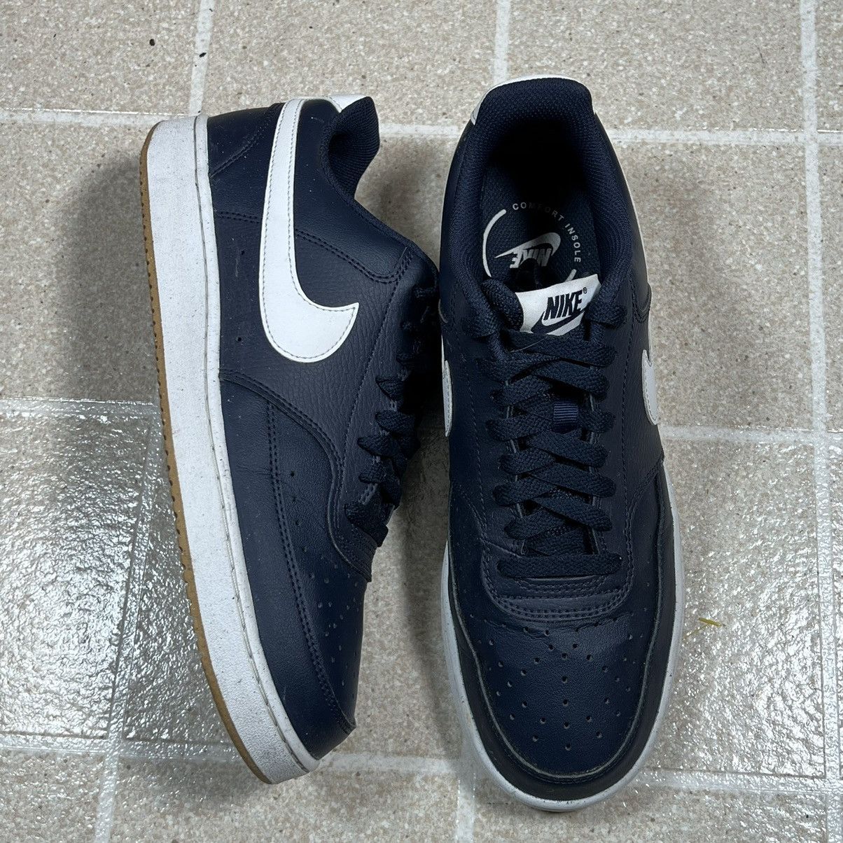 Nike Nike Court Vision Low Trainers - Navy Obsidian & White, Size US 10 / EU 43 - 1 Thumbnail