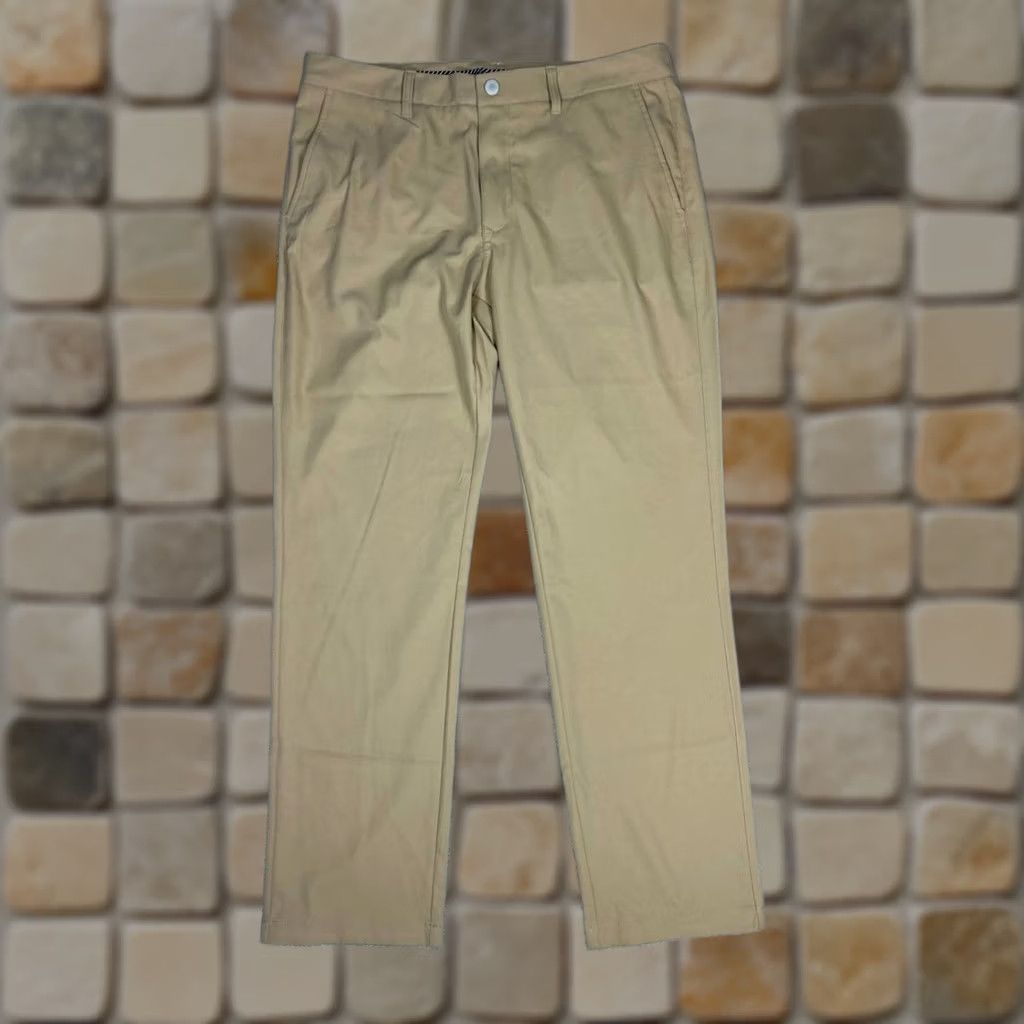 Bonobos Bonobos Golf Pants Mens 35 Brown Mid Rise Straight Outdoor Performance Athletic Chino Casual Size US 35 - 1 Thumbnail