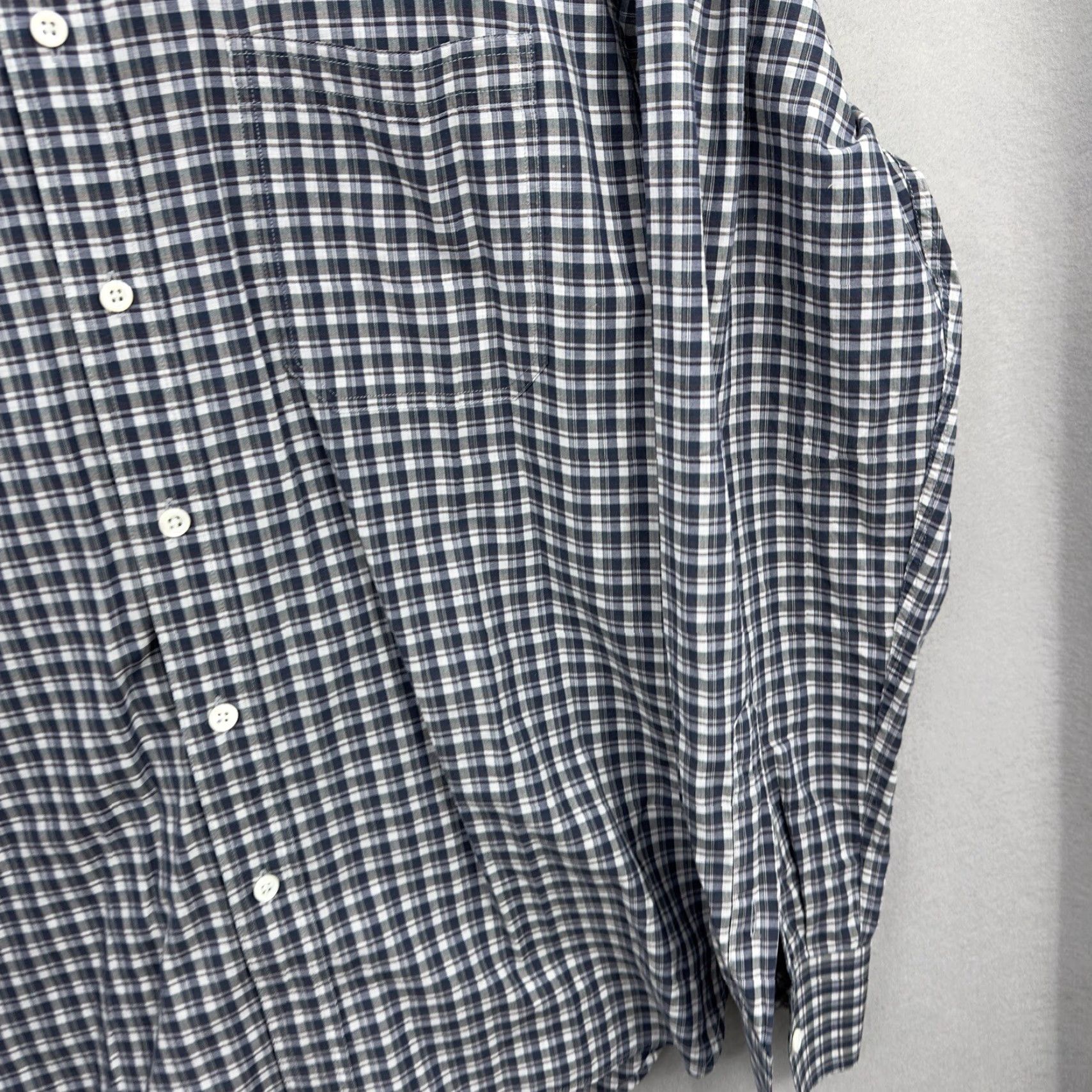 Billy Reid Billy Reid Shirt Mens XL Blue Plaid Button-Up Front Slim Classic Colorful Dad Designer Modern Capstone? Size US XL / EU 56 / 4 - 4 Thumbnail