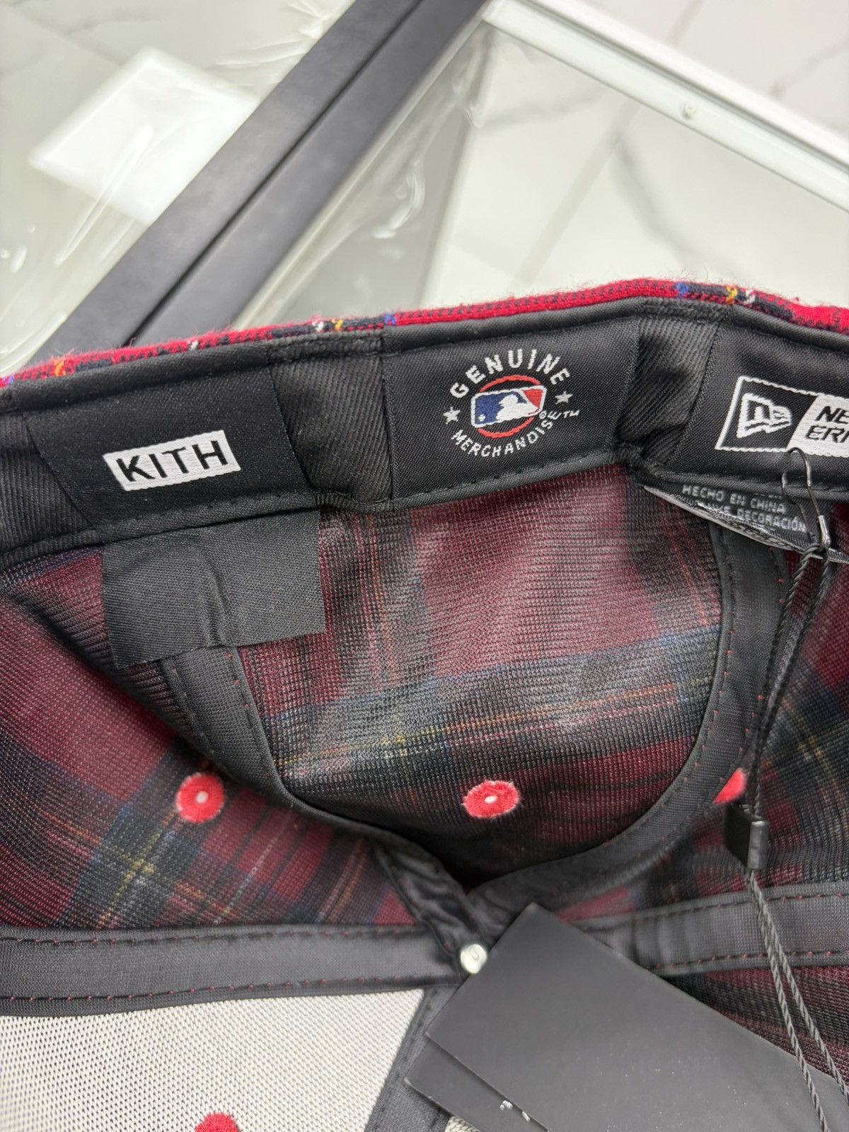 Kith × New Era × New York Yankees Kith x New York Yankees New Era Cap "Plaid" Size ONE SIZE - 5 Thumbnail