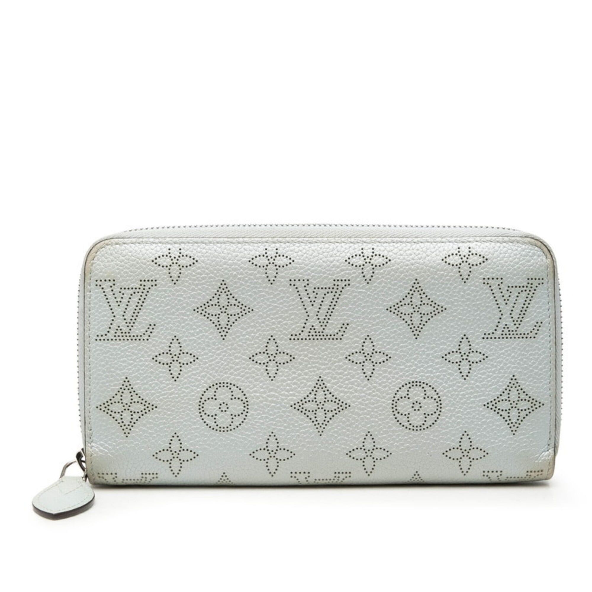 Louis Vuitton Louis Vuitton Monogram Mahina Zippy Wallet Long M82197 Light Blue Leather Women's LOUIS VUITTON Size ONE SIZE - 1 Thumbnail