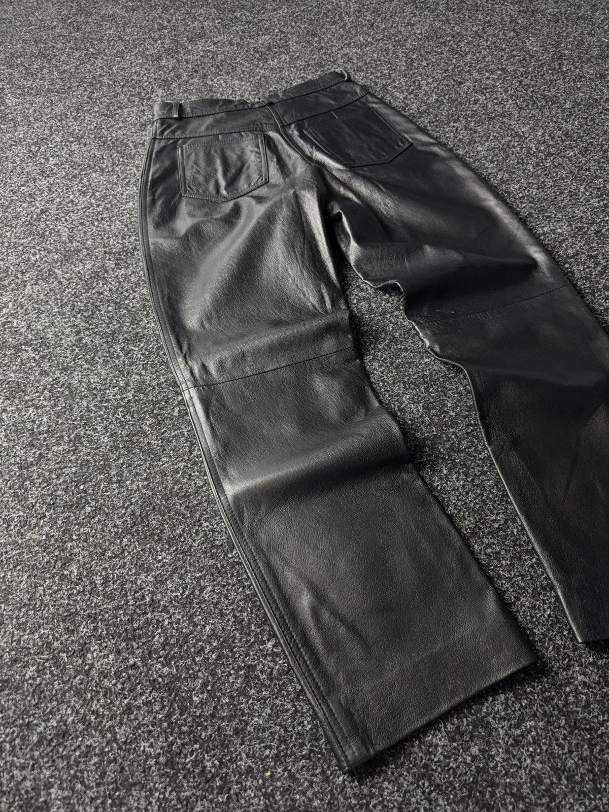 Japanese Brand × Leather Opium 90s Racing Moto Leather pants Avant Garde Y2K Gothic Size 27" / US 4 / IT 40 - 9 Thumbnail