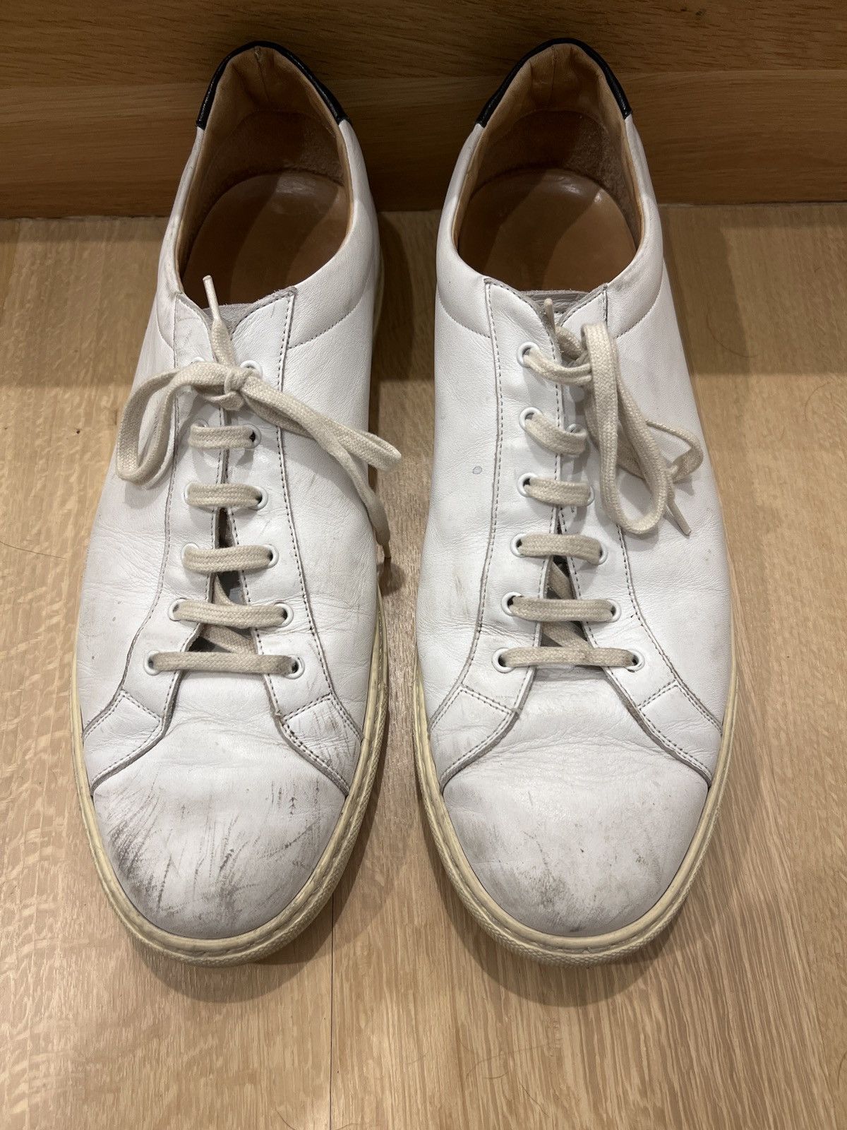 Common Projects Common Projects Achilles Retro Low Black Size US 12 / EU 45 - 5 Thumbnail