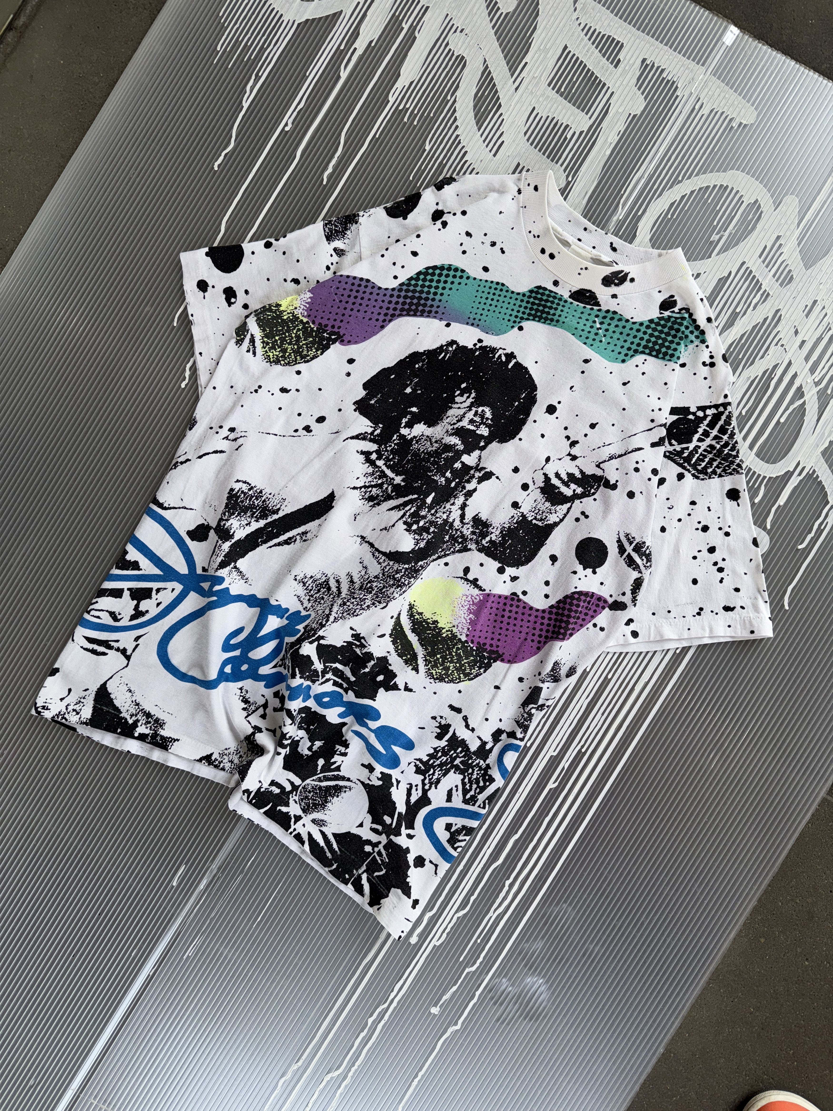 Band Tees × Liquid Blue × Vintage Jimmy Connors 90s vintage all over print t-shirt - L Size US L / EU 52-54 / 3 - 5 Thumbnail