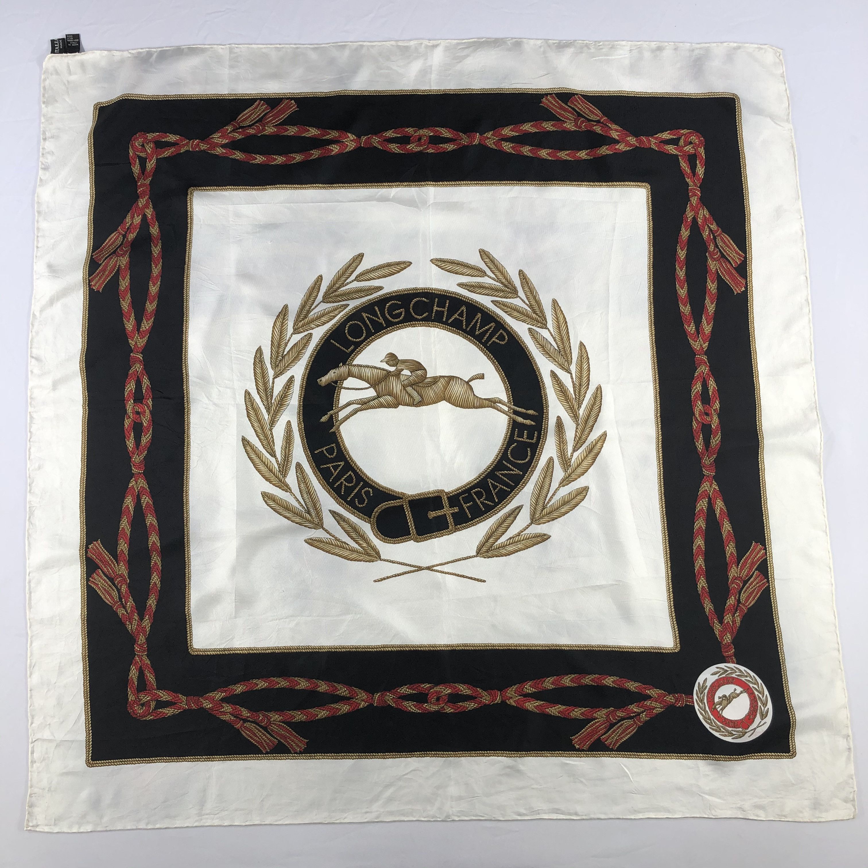 Longchamp Vintage Longchamp Silk Scarf Size ONE SIZE - 2 Thumbnail