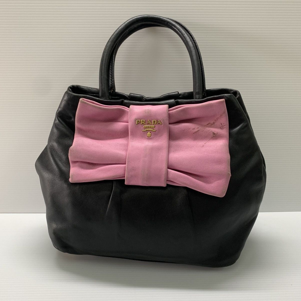 Prada Prada Lambskin Leather Handbag Size ONE SIZE - 1 Thumbnail