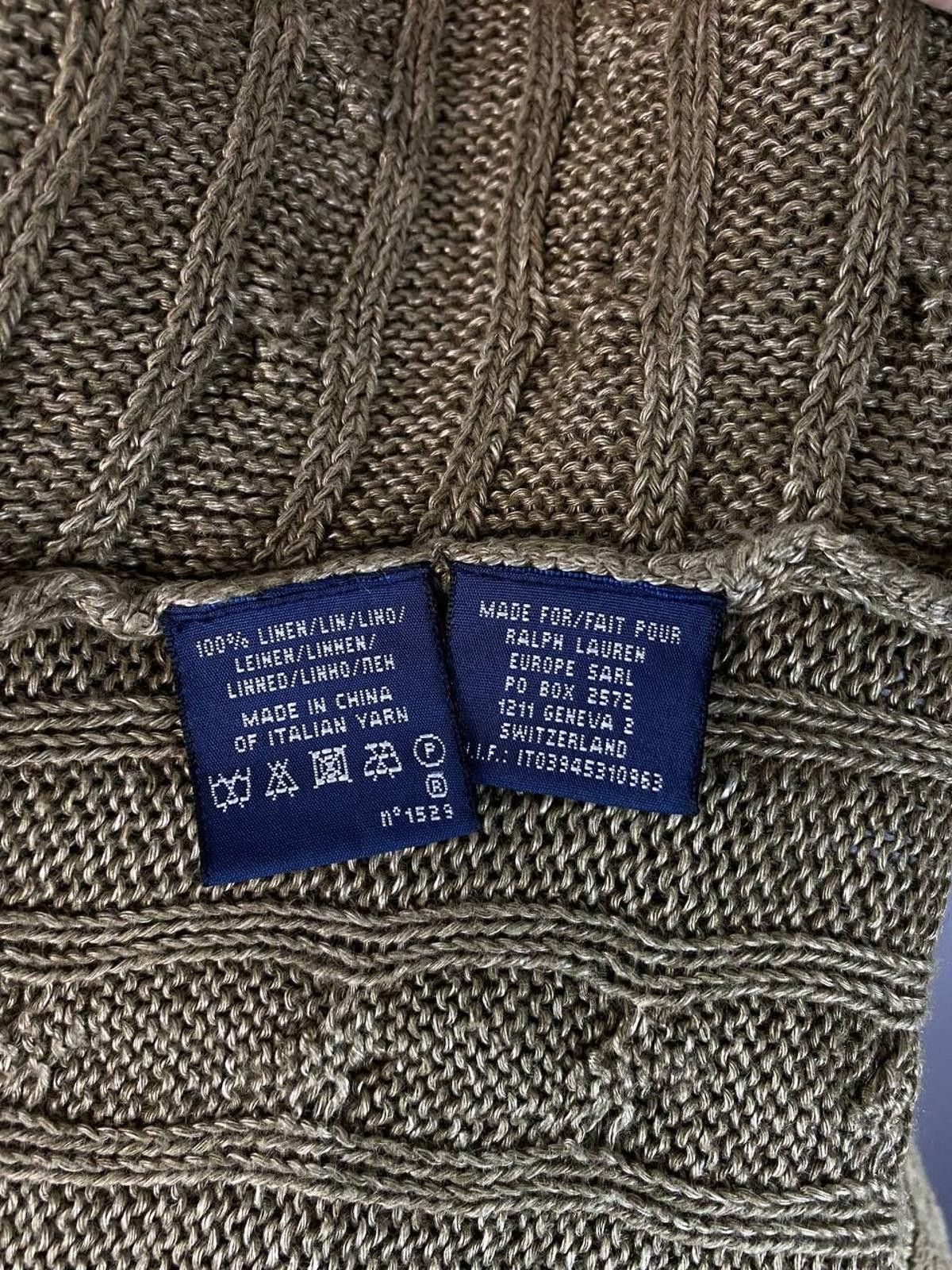 Lauren Ralph Lauren Ralph Lauren Khaki Linen Cable Knit Cardigan Sweater Size M Size M / US 6-8 / IT 42-44 - 11 Thumbnail