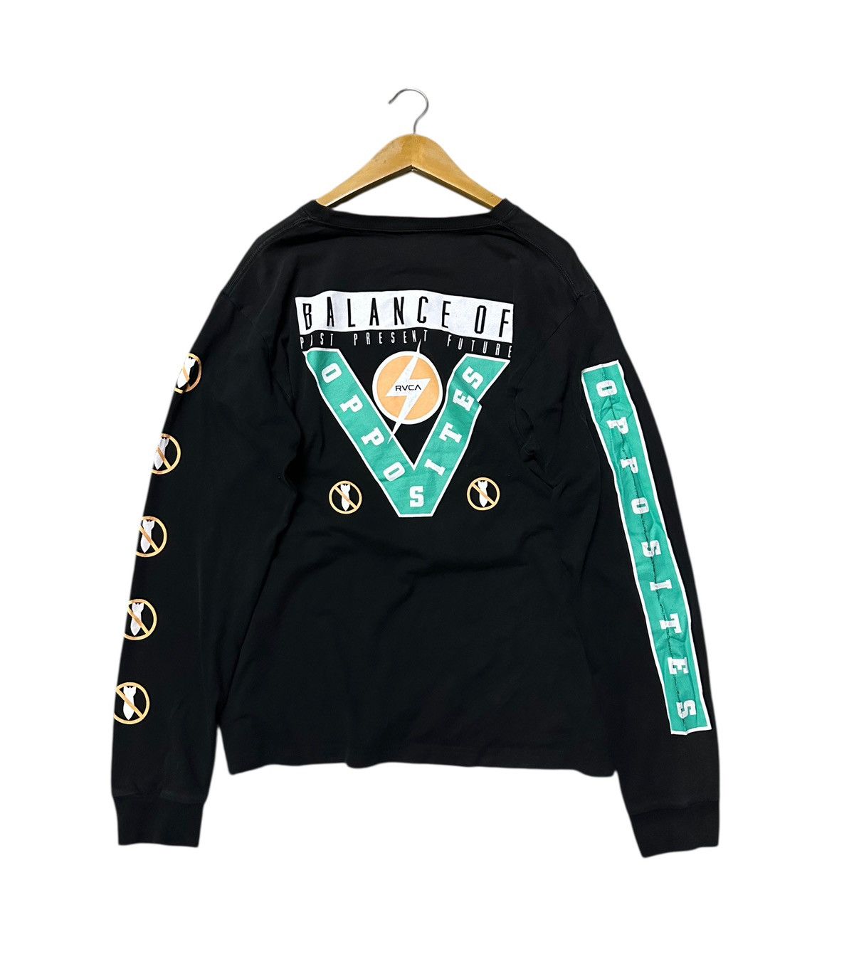 RVCA RVCA the balance of opposites backhit long sleeve tshirt Size US M / EU 48-50 / 2 - 1 Thumbnail