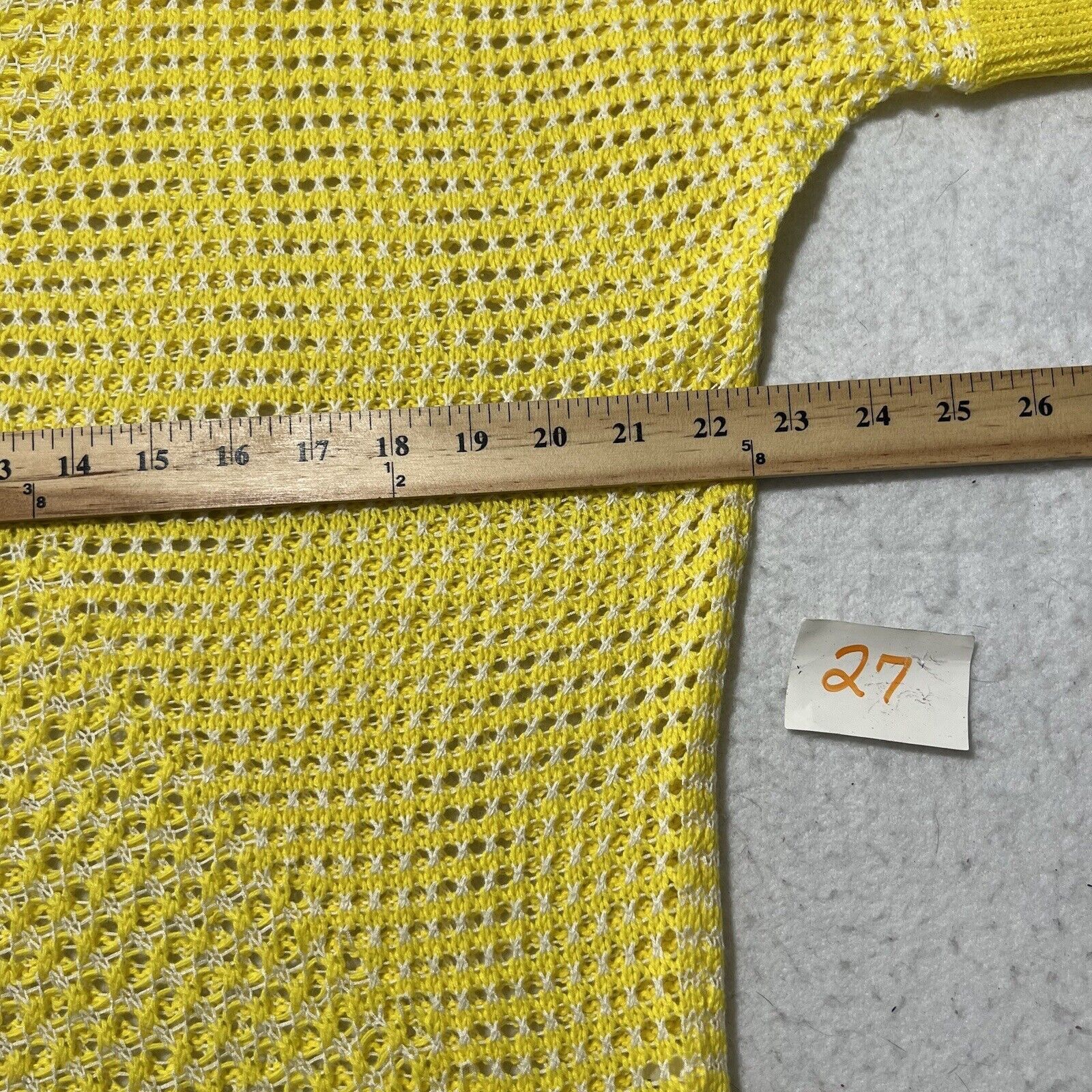 Other a.n.a Small Open Knit Sweater Bright Yellow Pullover Top Size S / US 4 / IT 40 - 7 Thumbnail