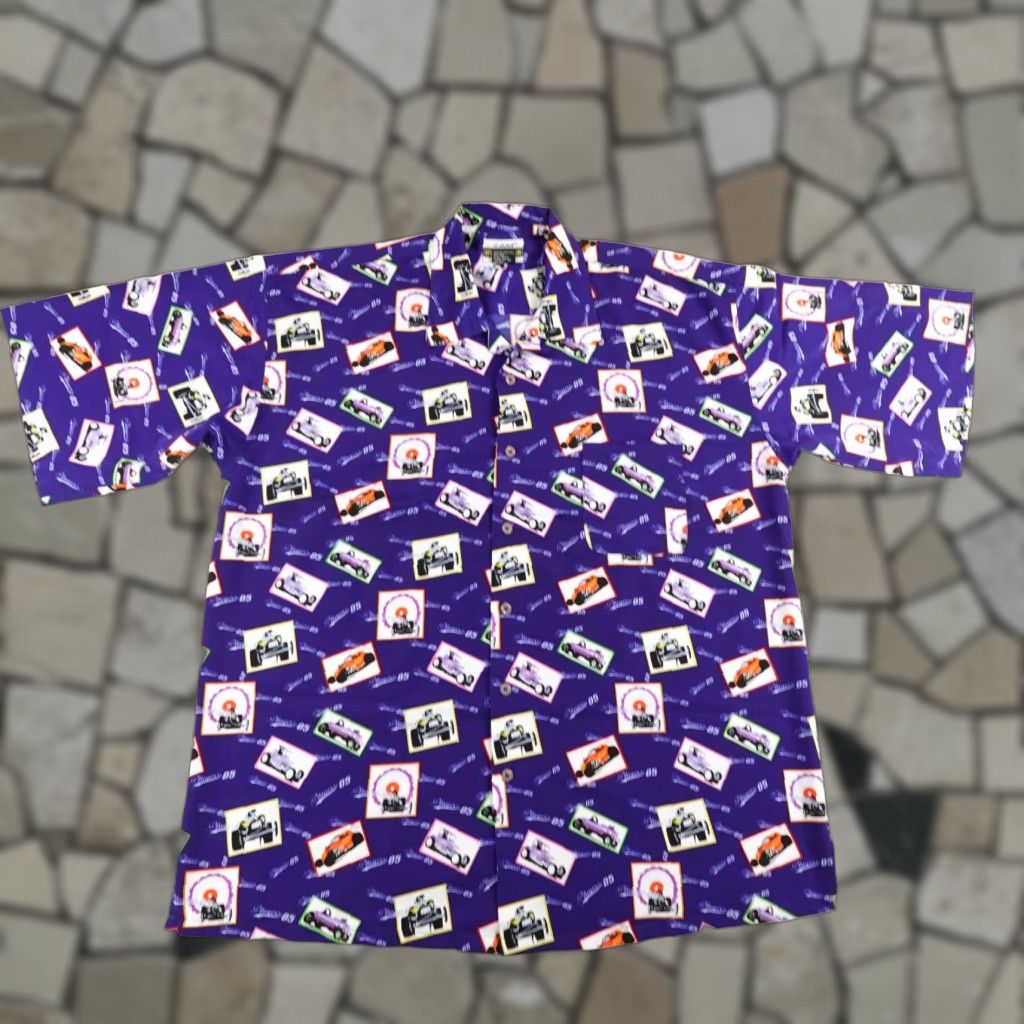 Vintage Vintage Zam Shirt Mens 2XL XXL Blue Classic Antique Car Collection Button Up AOP Size US XXL / EU 58 / 5 - 1 Thumbnail