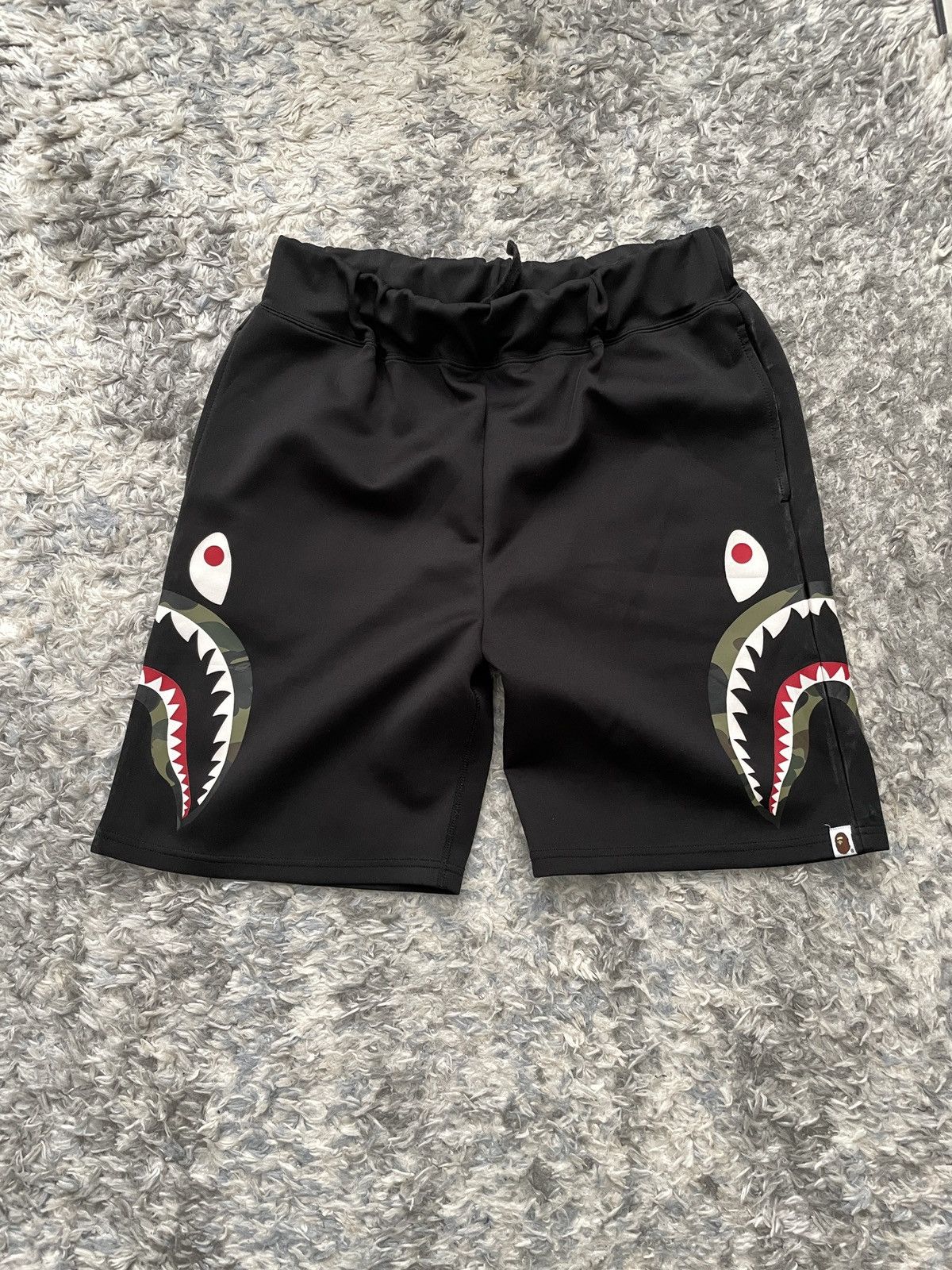 Bape 1st Camo Side Shark Jersey Shorts Size US 34 / EU 50 - 1 Thumbnail