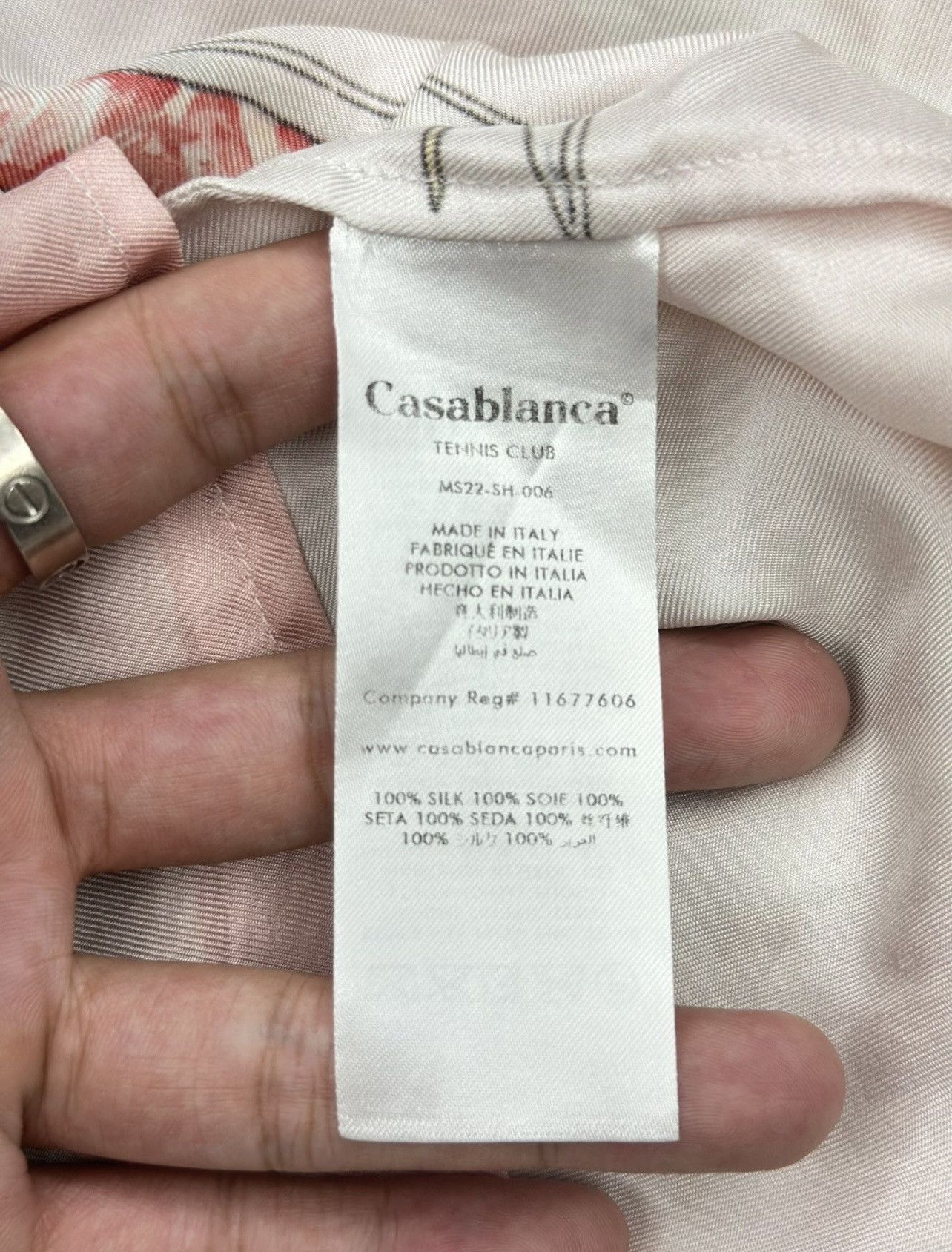 Casablanca Casablanca Silk Shirt Sz.M Size US M / EU 48-50 / 2 - 5 Thumbnail