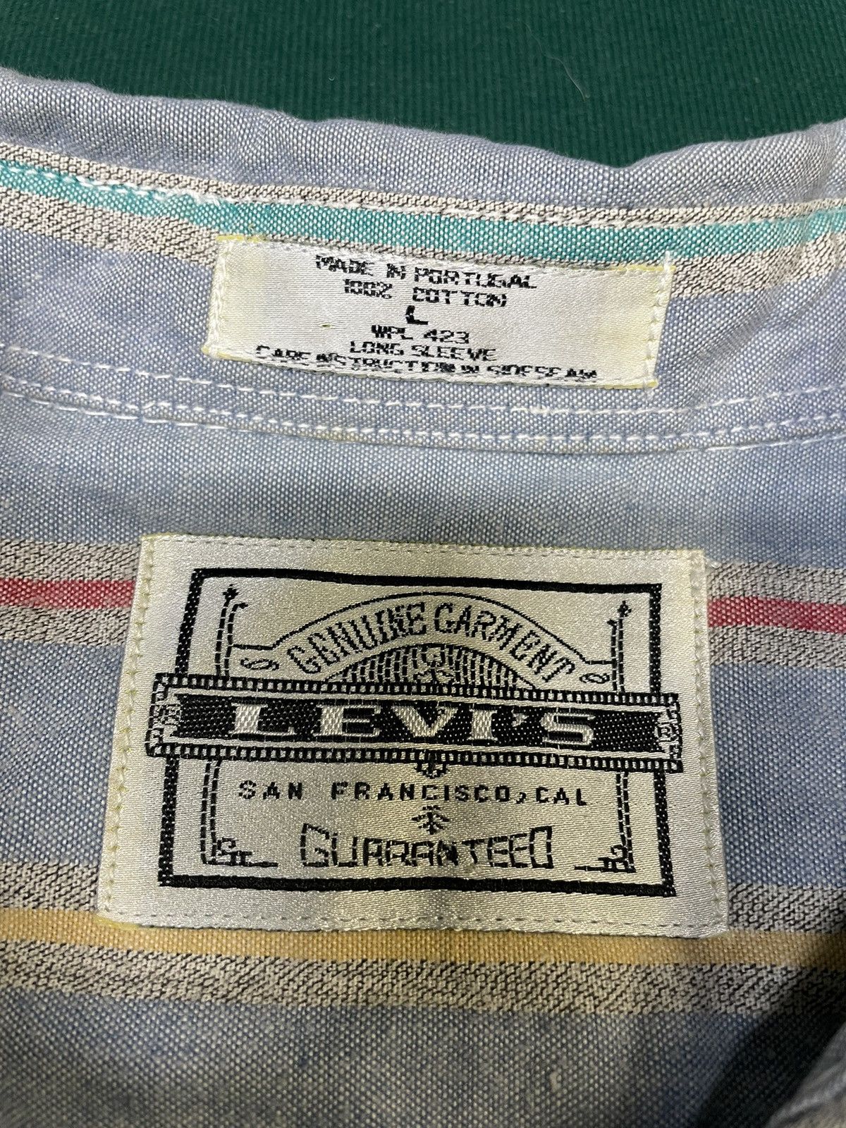 Levi's Levi’s Vintage Stripe Button-Up Shirt – Made in Portugal / L Size US L / EU 52-54 / 3 - 2 Thumbnail