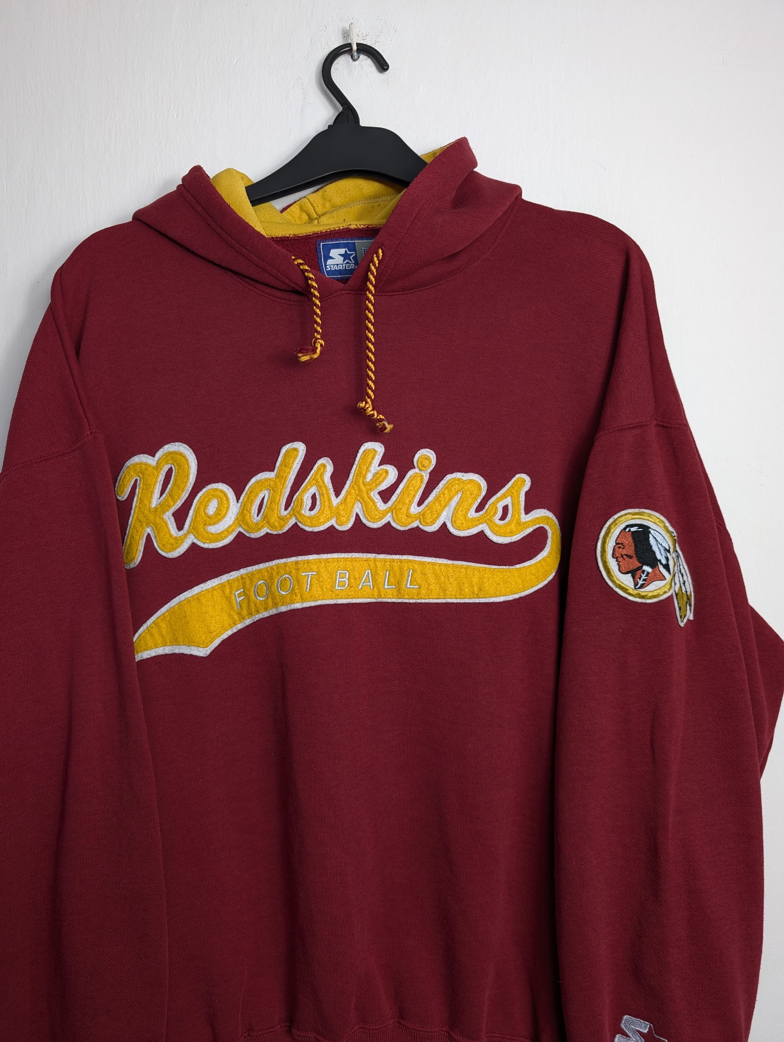 Starter Vintage Starter NFL Redskins Hoodie Burgundy Boxy Retro Y2K Size US XL / EU 56 / 4 - 2 Thumbnail