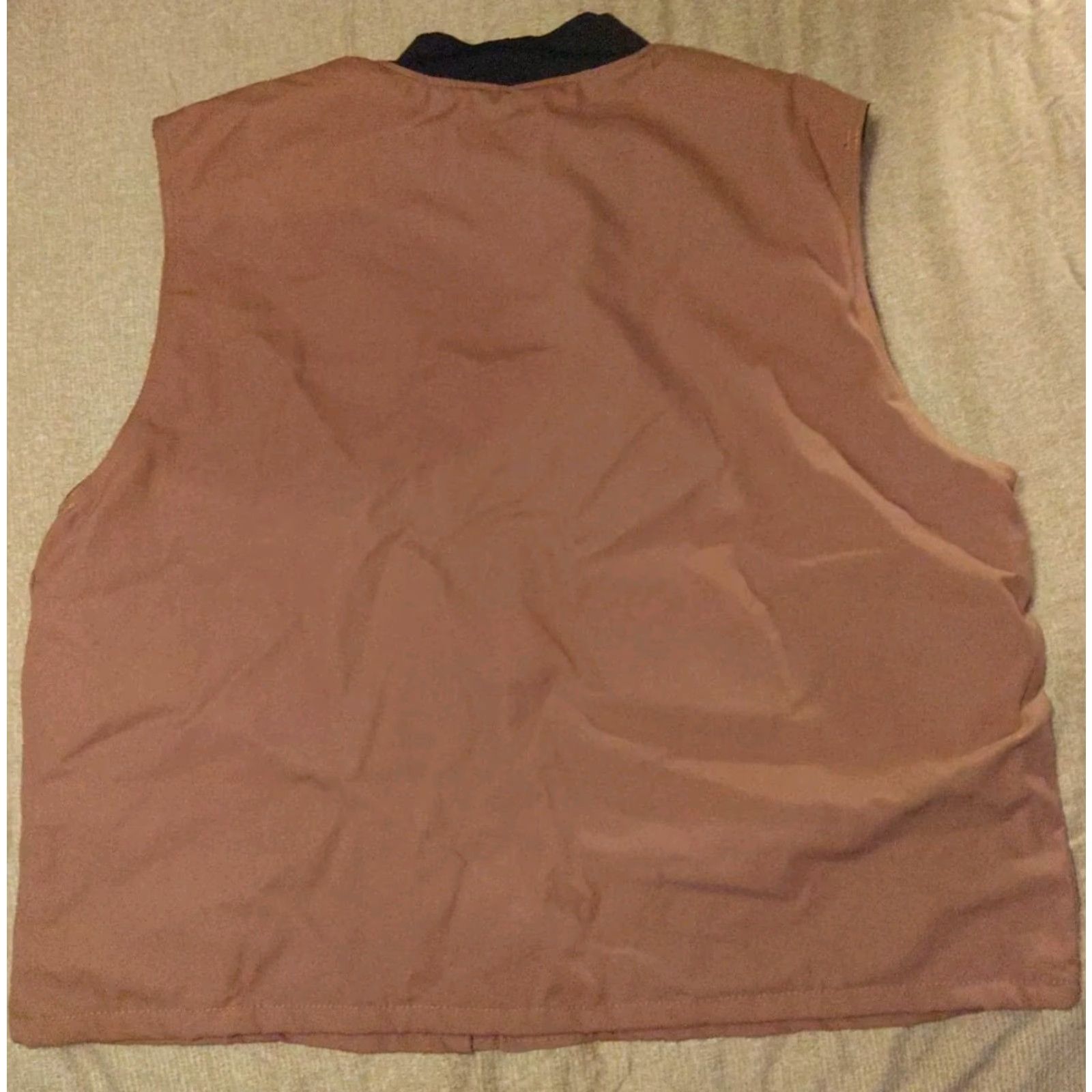 Red Kap VINTAGE Red Kap Vest Workwear Canvas Gilet Tan 2XL NOS Quilted Full Zip Pockets Men Size US XXL / EU 58 / 5 - 4 Thumbnail