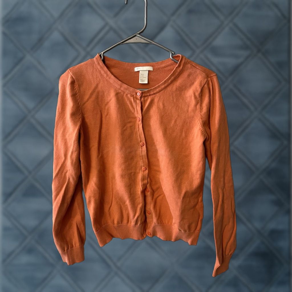 H&M H&M Cardigan Sweater Women M Orange Button Size M / US 6-8 / IT 42-44 - 1 Thumbnail