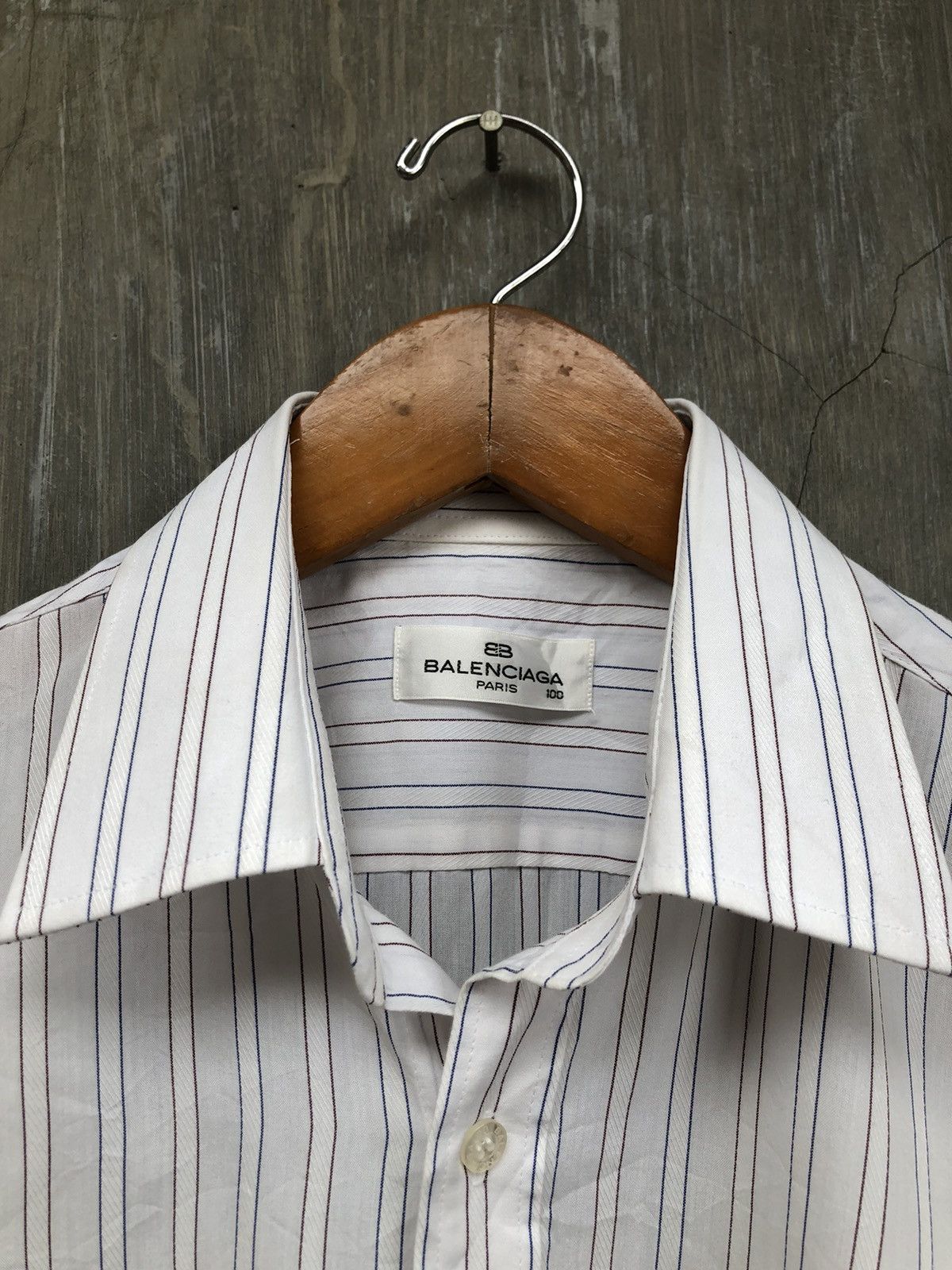 Balenciaga Vintage Balenciaga Formal Button Up Shirt Size US L / EU 52-54 / 3 - 2 Thumbnail