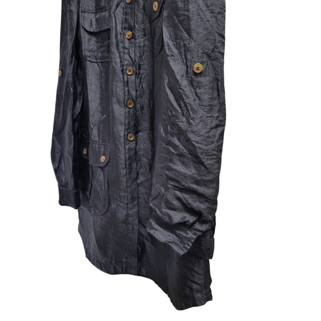 Bebe Bebe Roll Tab Shirt Dress Size Large Women's. Excellent Size L / US 10 / IT 46 - 10 Thumbnail