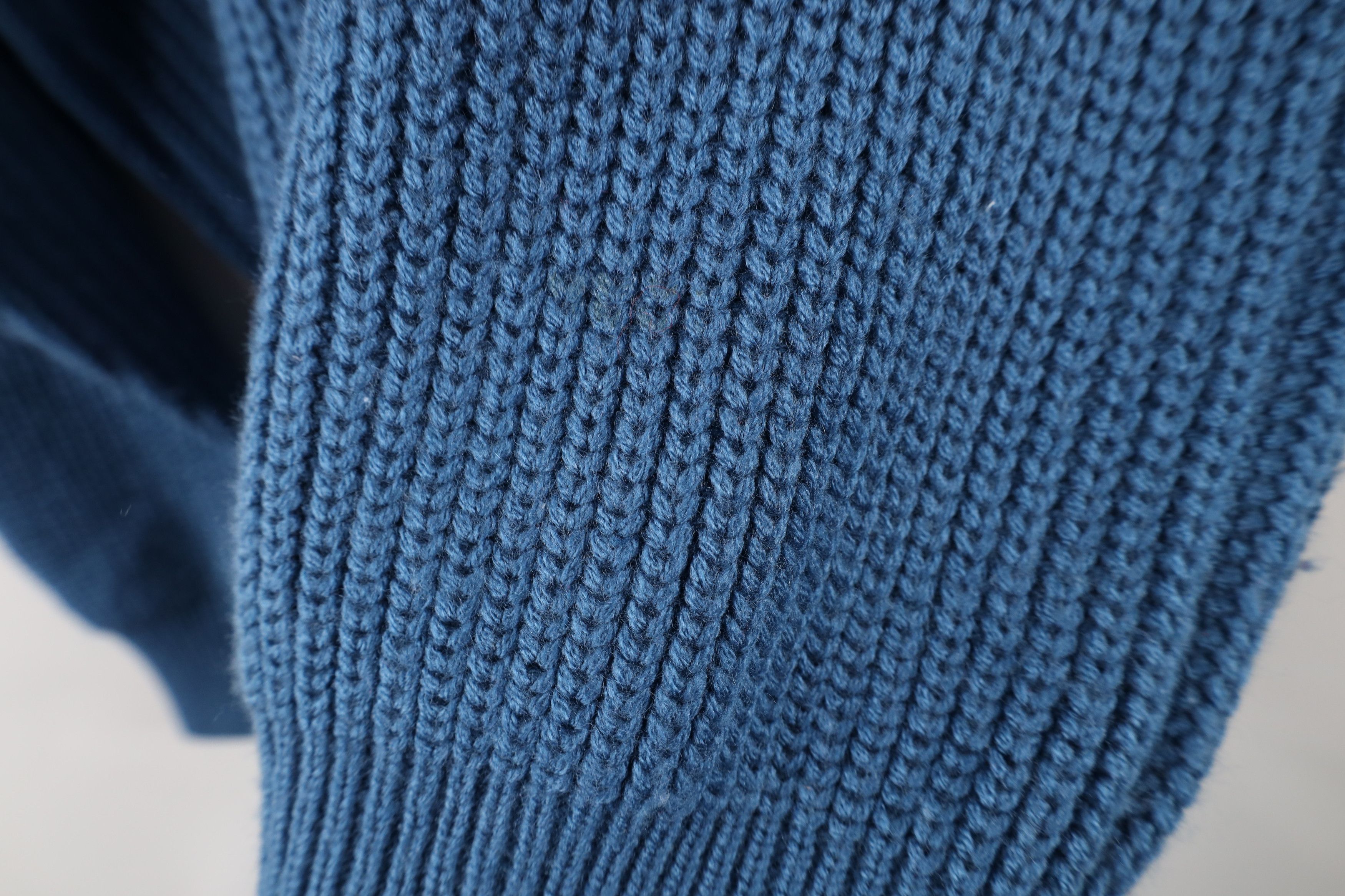 Vintage Vintage 90s Streetwear Ribbed Knit Crewneck Sweater Blue Size US S / EU 44-46 / 1 - 6 Thumbnail