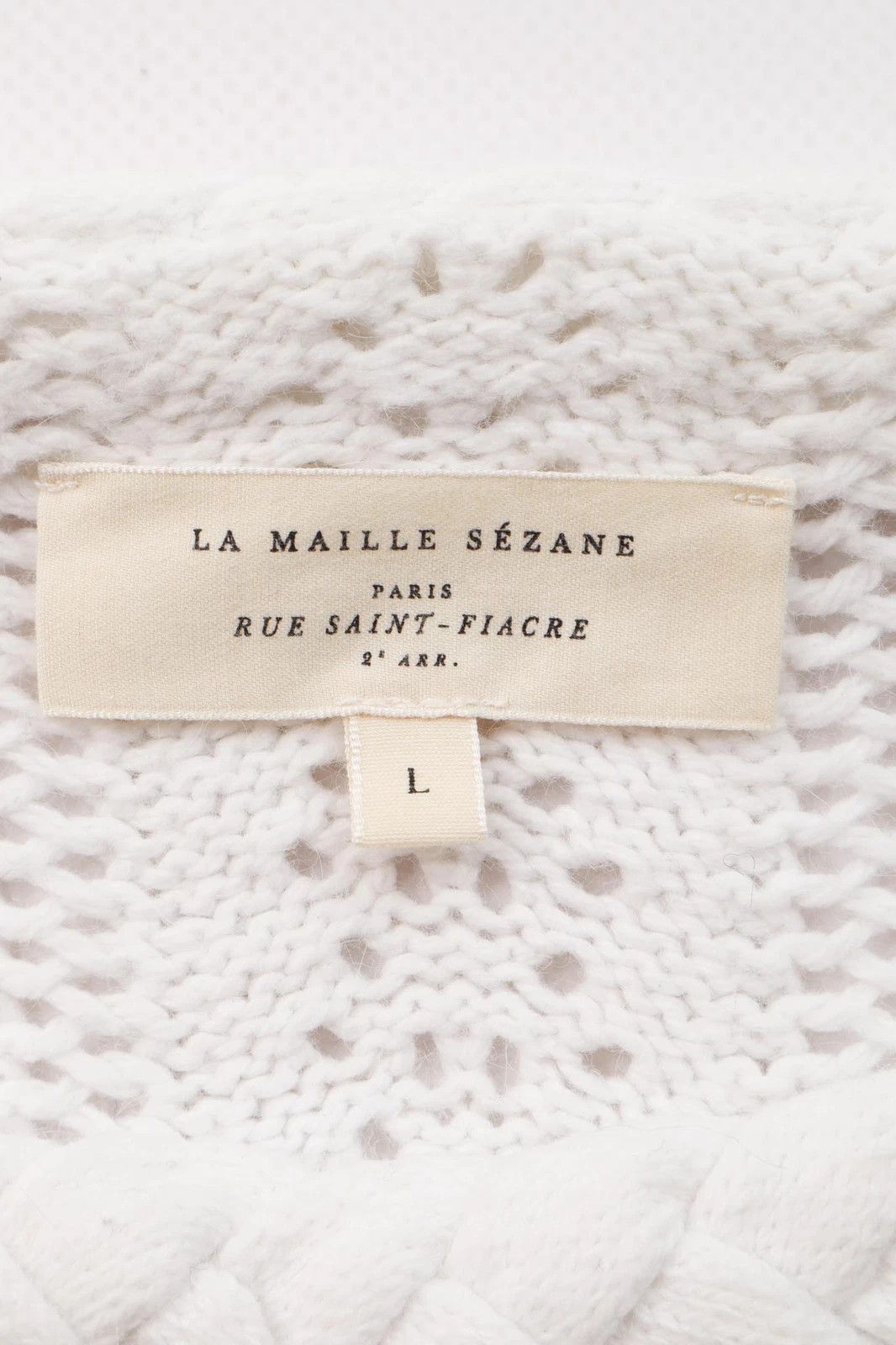 Sezane Women's La Maille Sézane Cable Knit Open Sweater Size XL Size XL / US 12-14 / IT 48-50 - 3 Thumbnail