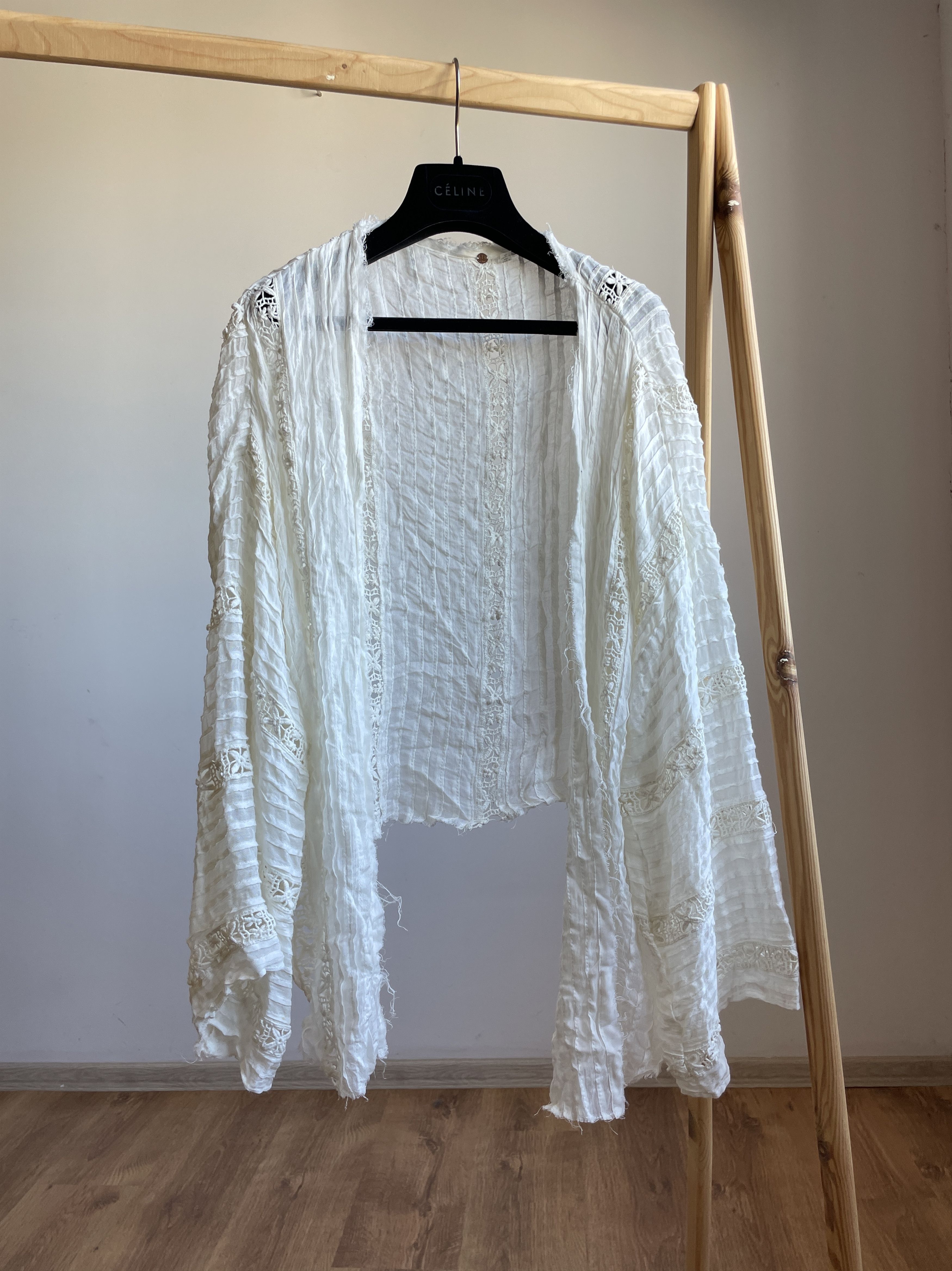 Free People Free People Willow Kimono Crochet Cardigan Size M/L Size M / US 6-8 / IT 42-44 - 1 Thumbnail
