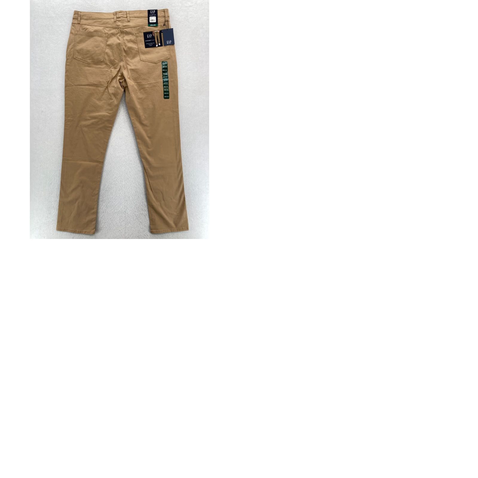 Gap GAP 5 Pocket Pant Mens 40x32 Slim Fit Straight Leg Brown Stretch Twill Chino NWT Size US 40 / EU 56 - 9 Thumbnail