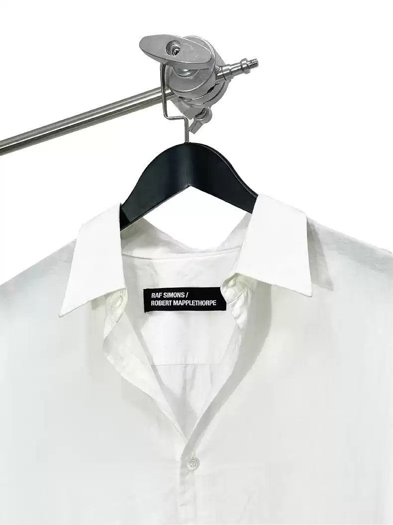 Raf Simons 17SS Robert Mapplethorpe Dark striped white shir