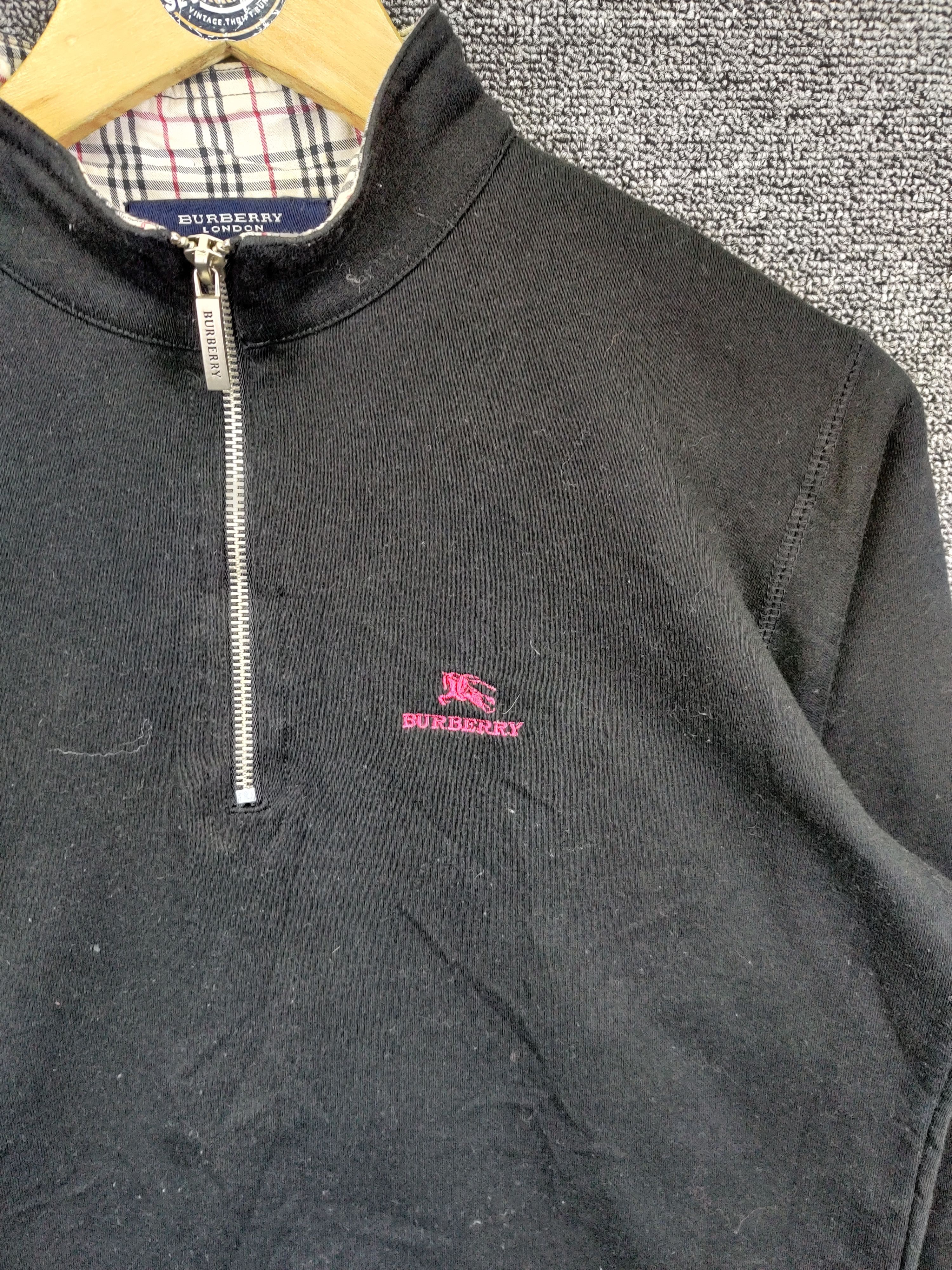 Burberry Burberry London Nova Check Half Zipper Sweatshirt Size US L / EU 52-54 / 3 - 7 Thumbnail