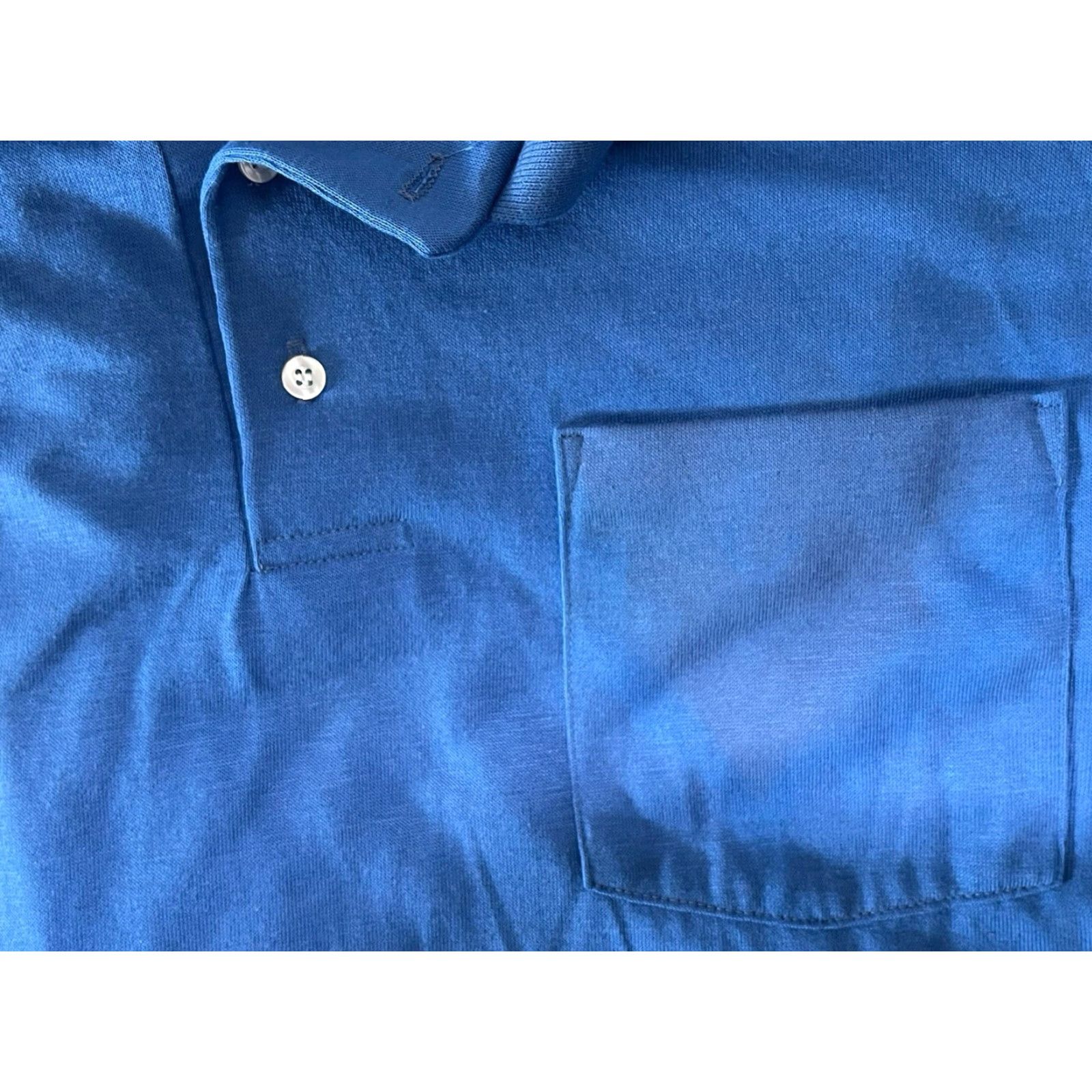Vintage VINTAGE Screenmates Polo Shirt Mens M Blue 90s Deadstock NWOT Made in USA Size US M / EU 48-50 / 2 - 2 Thumbnail