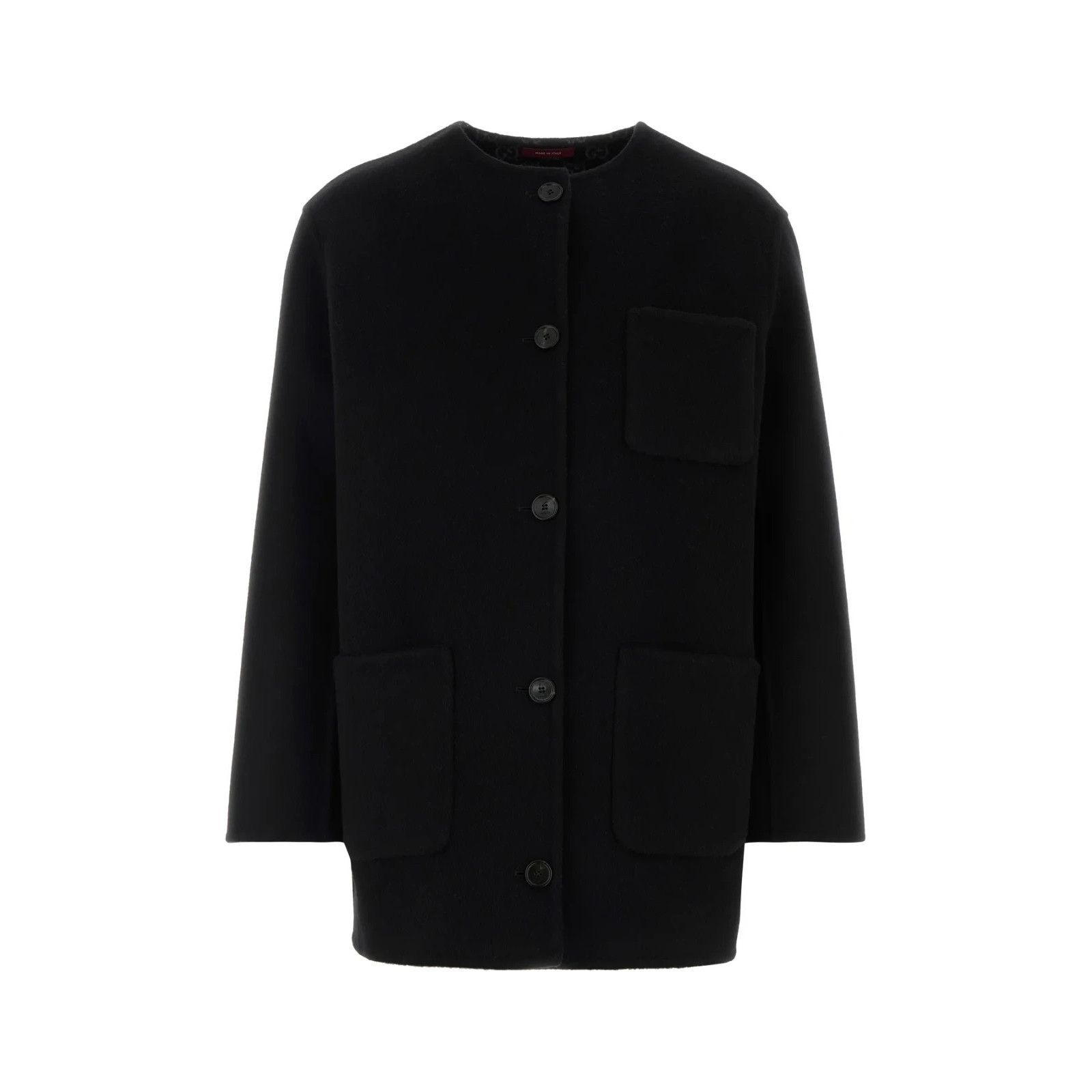 Gucci GUCCI Black Wool Blend Reversible Jacket New And Authentic ( Size M / US 6-8 / IT 42-44 - 1 Thumbnail