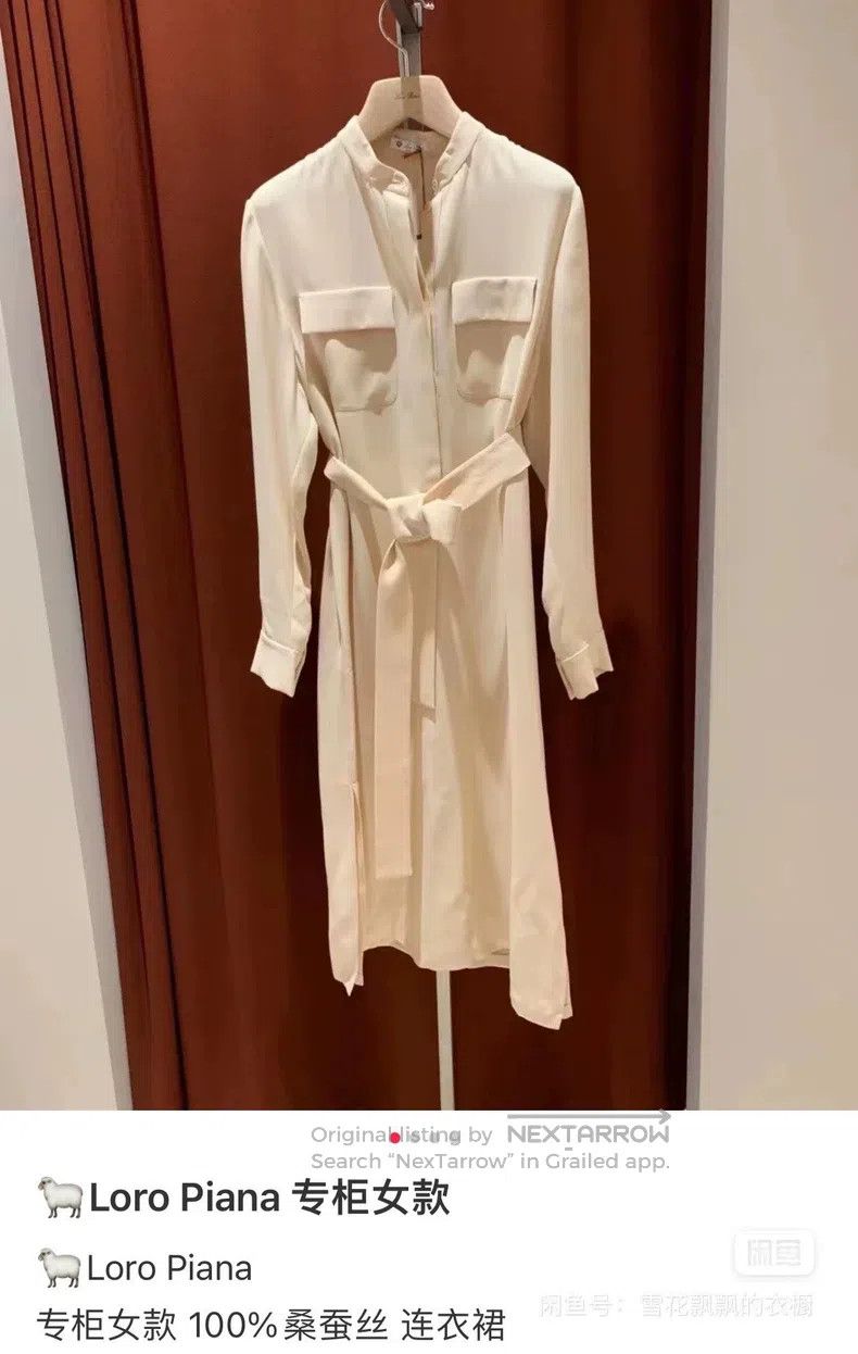 Loro Piana Loro Piana Silk Double Pocket Tie Dress Size XS / US 0-2 / IT 36-38 - 4 Thumbnail