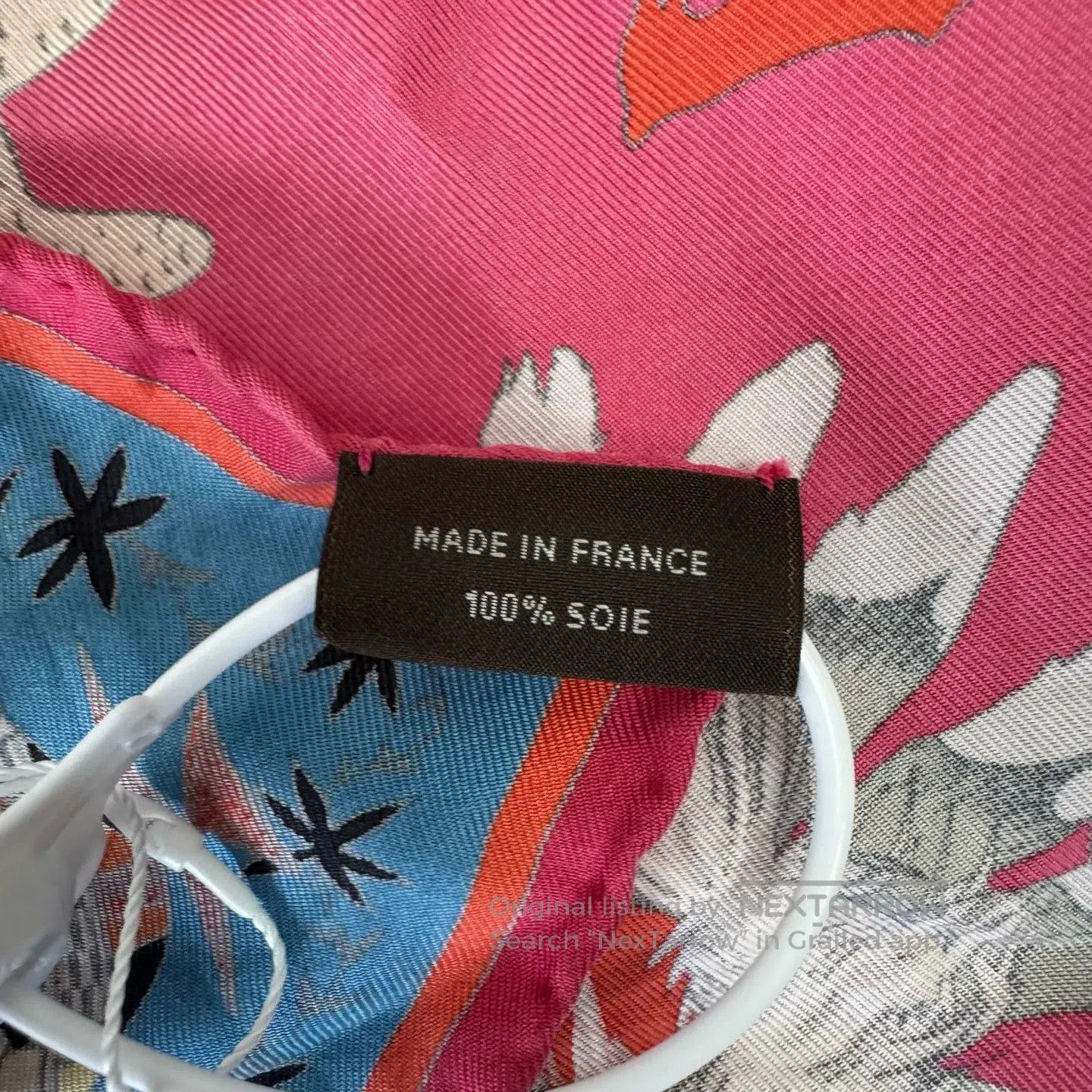 Hermes Hermes Pink "Cathinar God" scarf| Size ONE SIZE - 4 Thumbnail