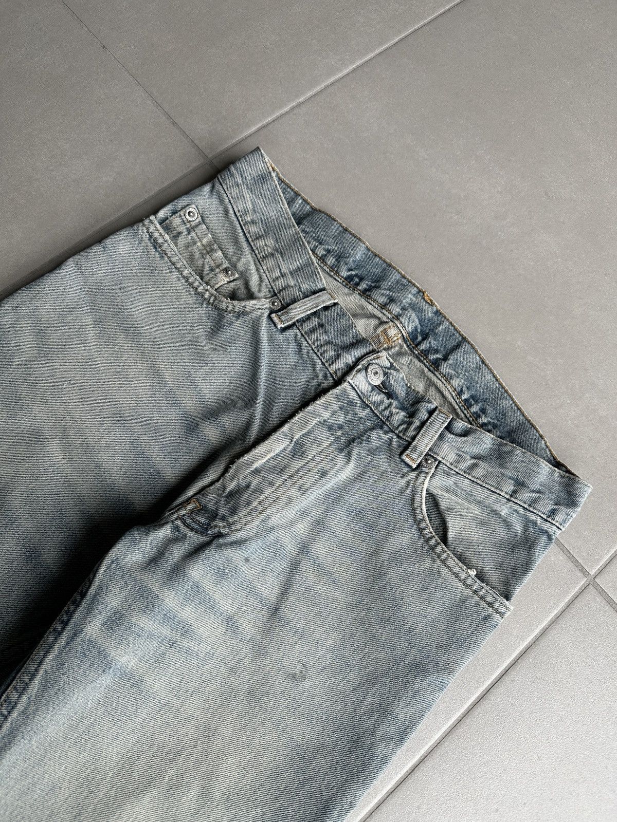 Helmut Lang 2000’s Helmut Lang classic cut stained denim Size US 30 / EU 46 - 5 Thumbnail