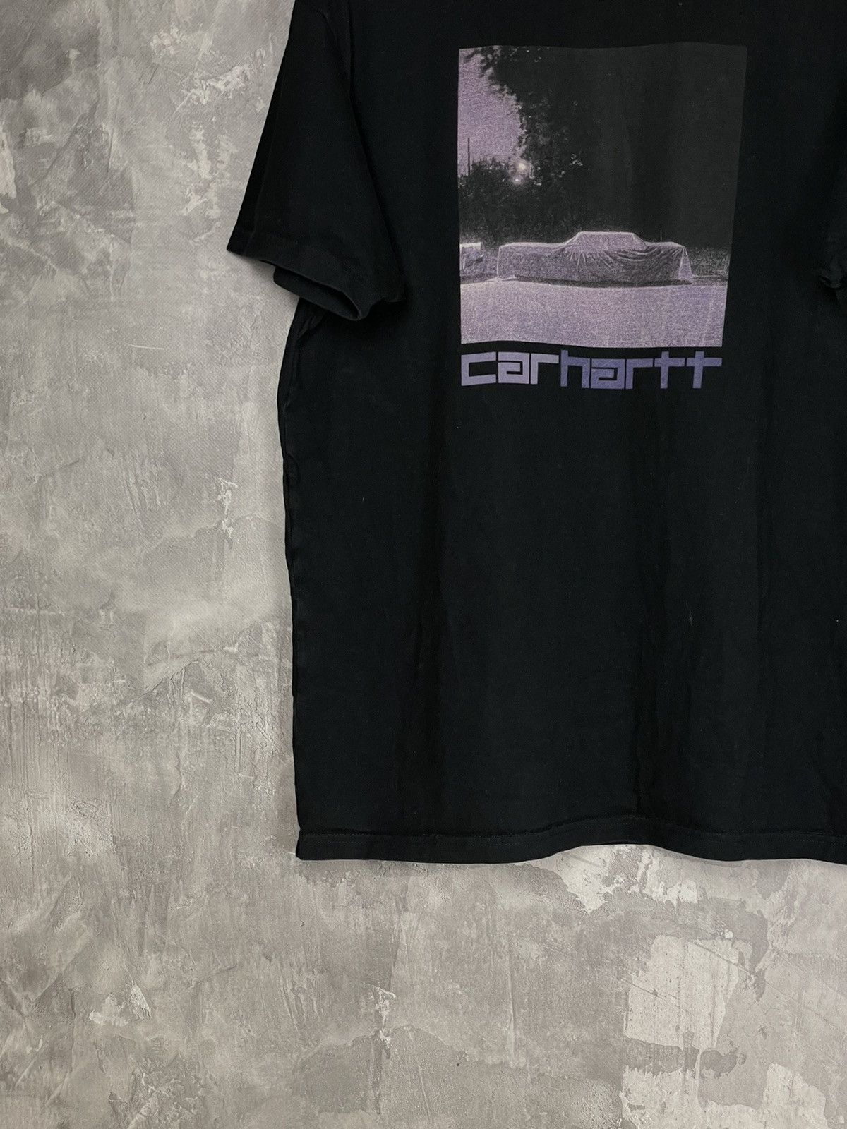 Carhartt × Vintage CARHARTT CENTER LOGO PURPLE CAR Y2K OVERSIZE BOXY T-SHIRT Size US S / EU 44-46 / 1 - 5 Thumbnail